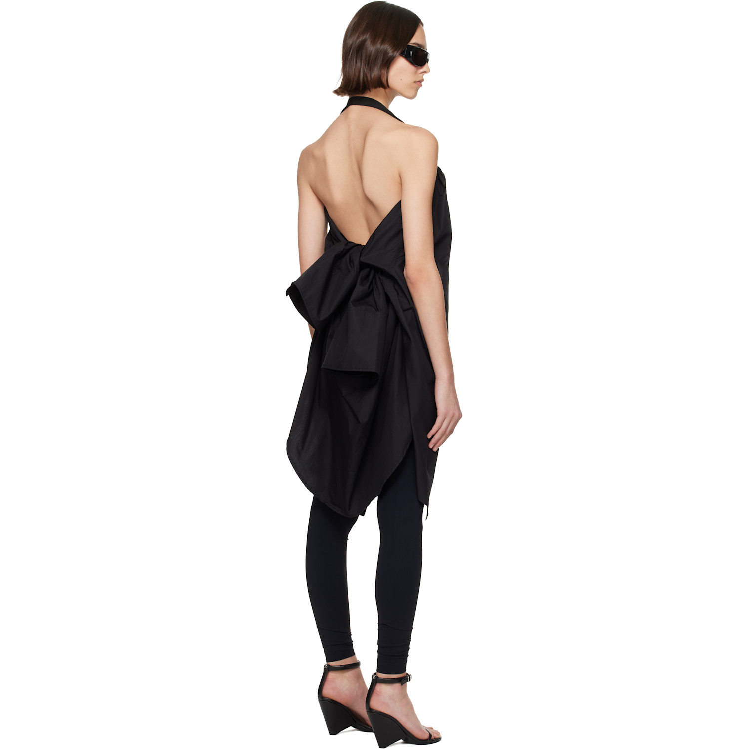  Nvl-garde Black Open Back Oversized Shirt 