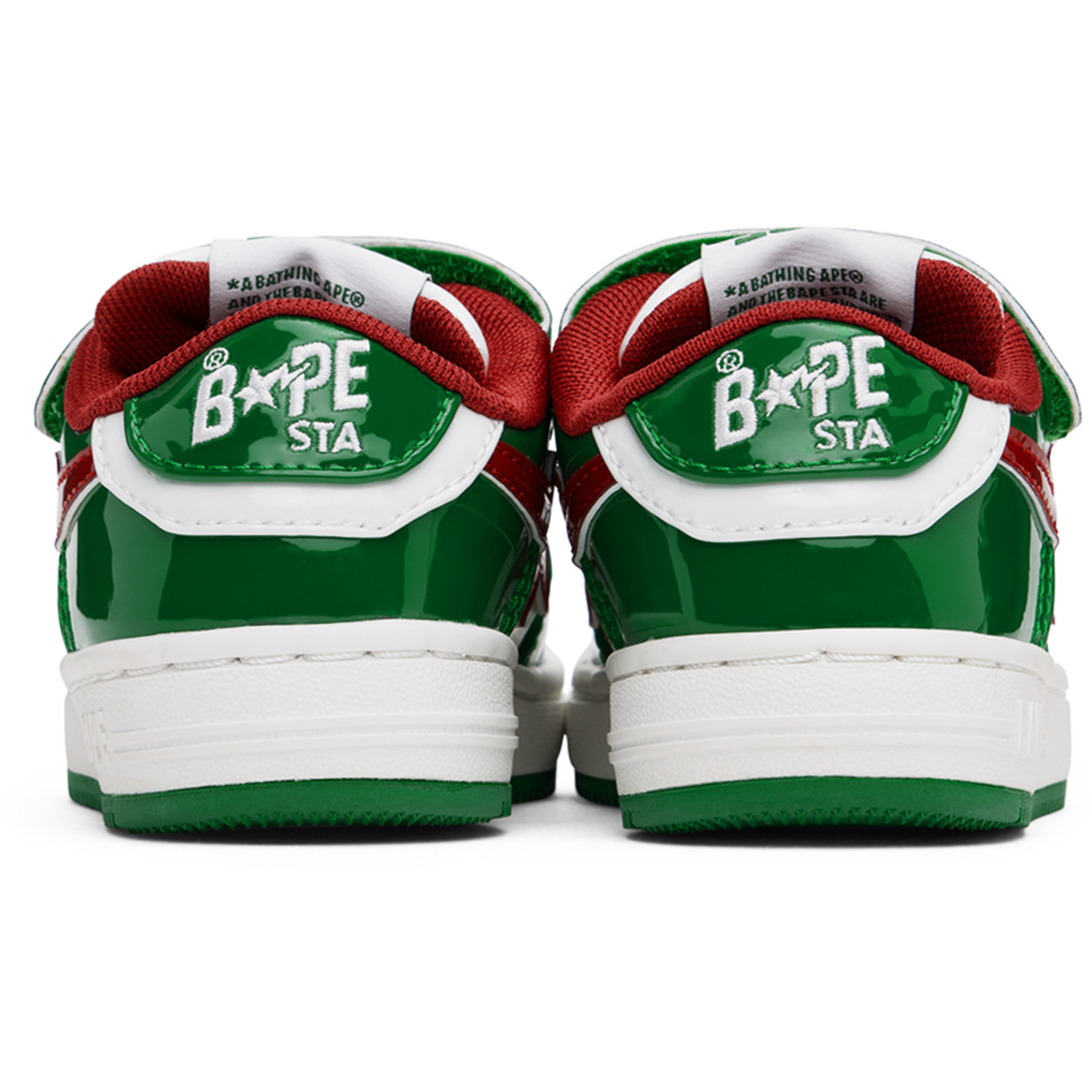  Bape Kids Green & White Sta #2 K2 Sneakers 
