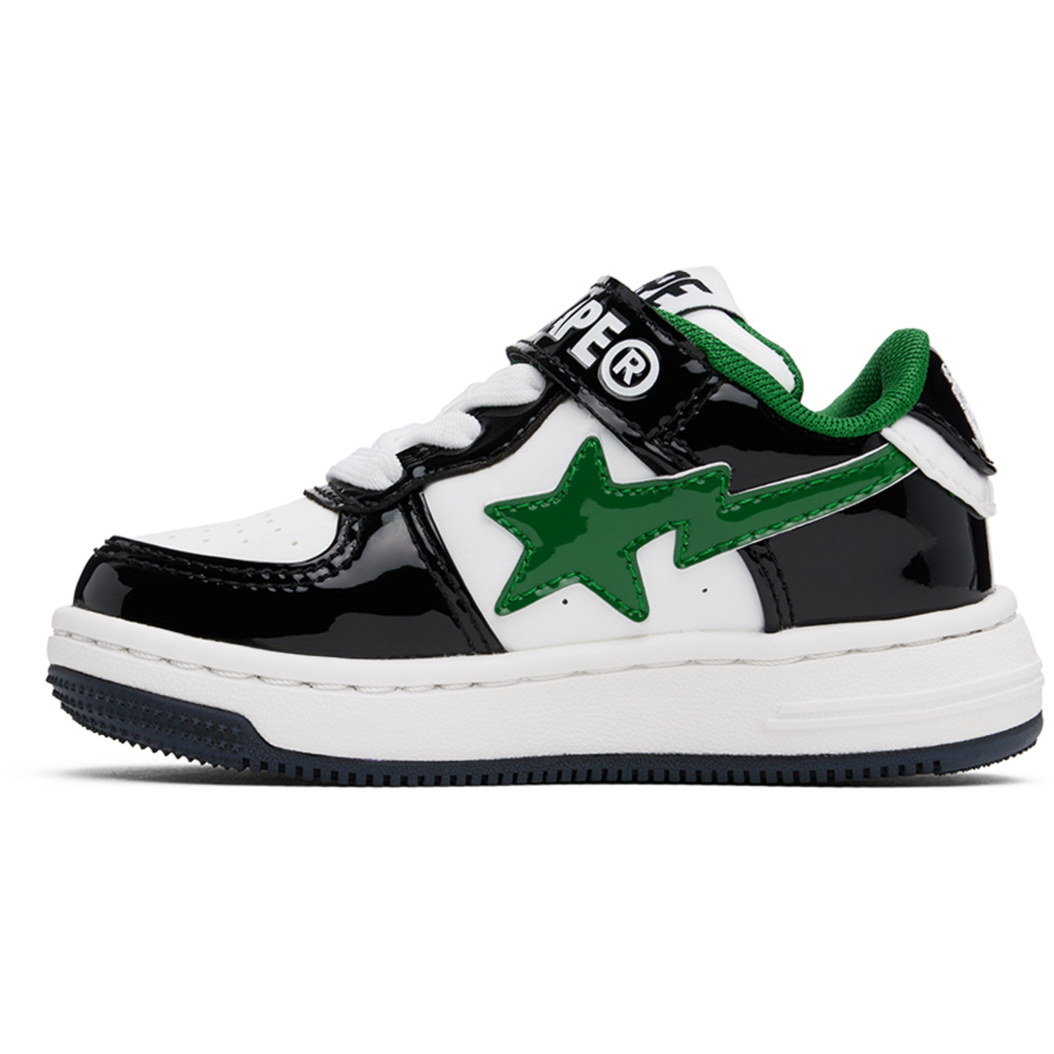  Bape Kids Black & White Sta #2 K2 Sneakers 