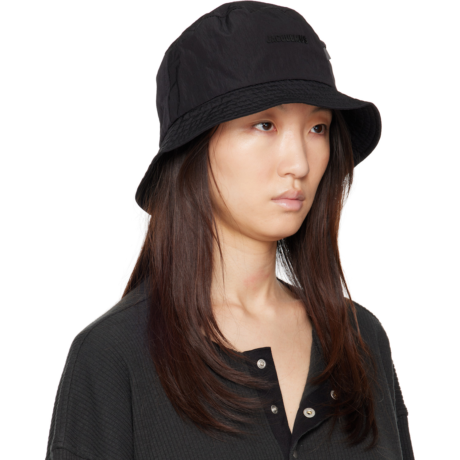  Jacquemus Black 'the Nylon' Bucket Hat 