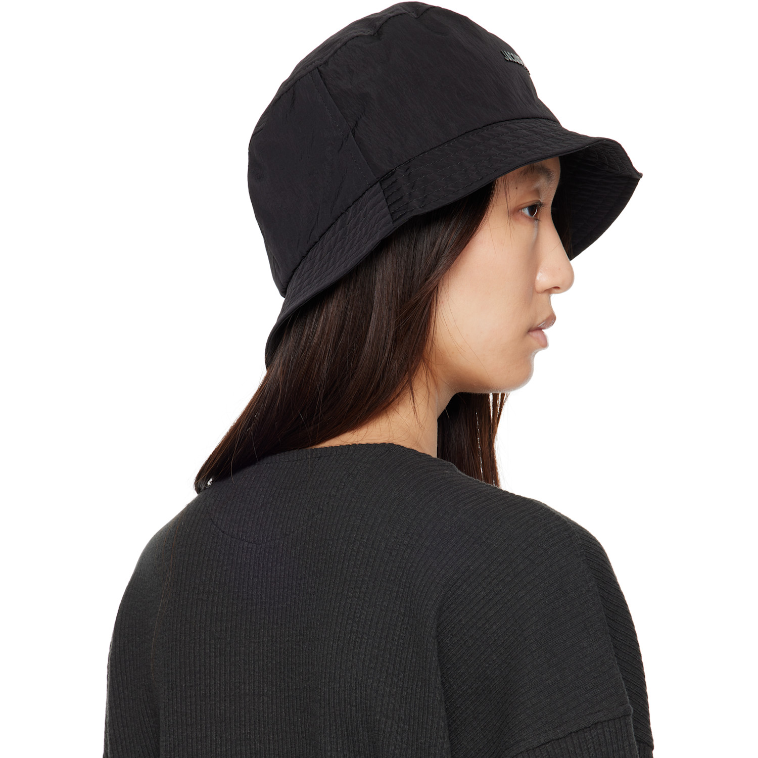  Jacquemus Black 'the Nylon' Bucket Hat 