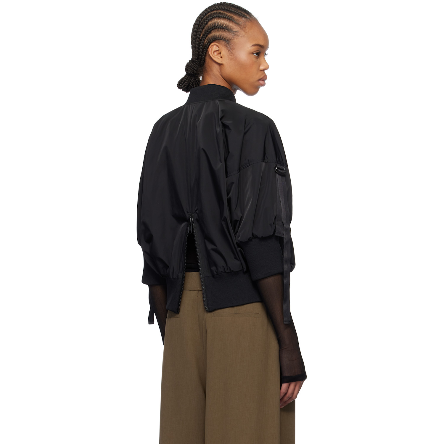  Yohji Yamamoto Black R-ssbomber Jacket 