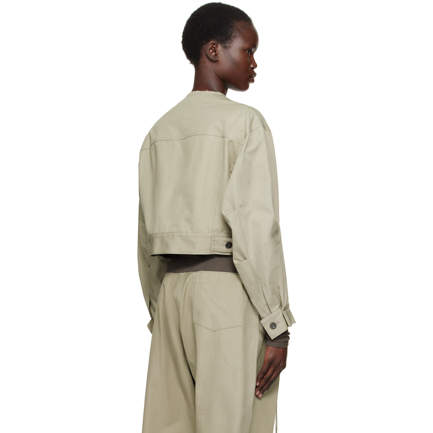  Yohji Yamamoto Taupe R-multi Pocket Jacket 