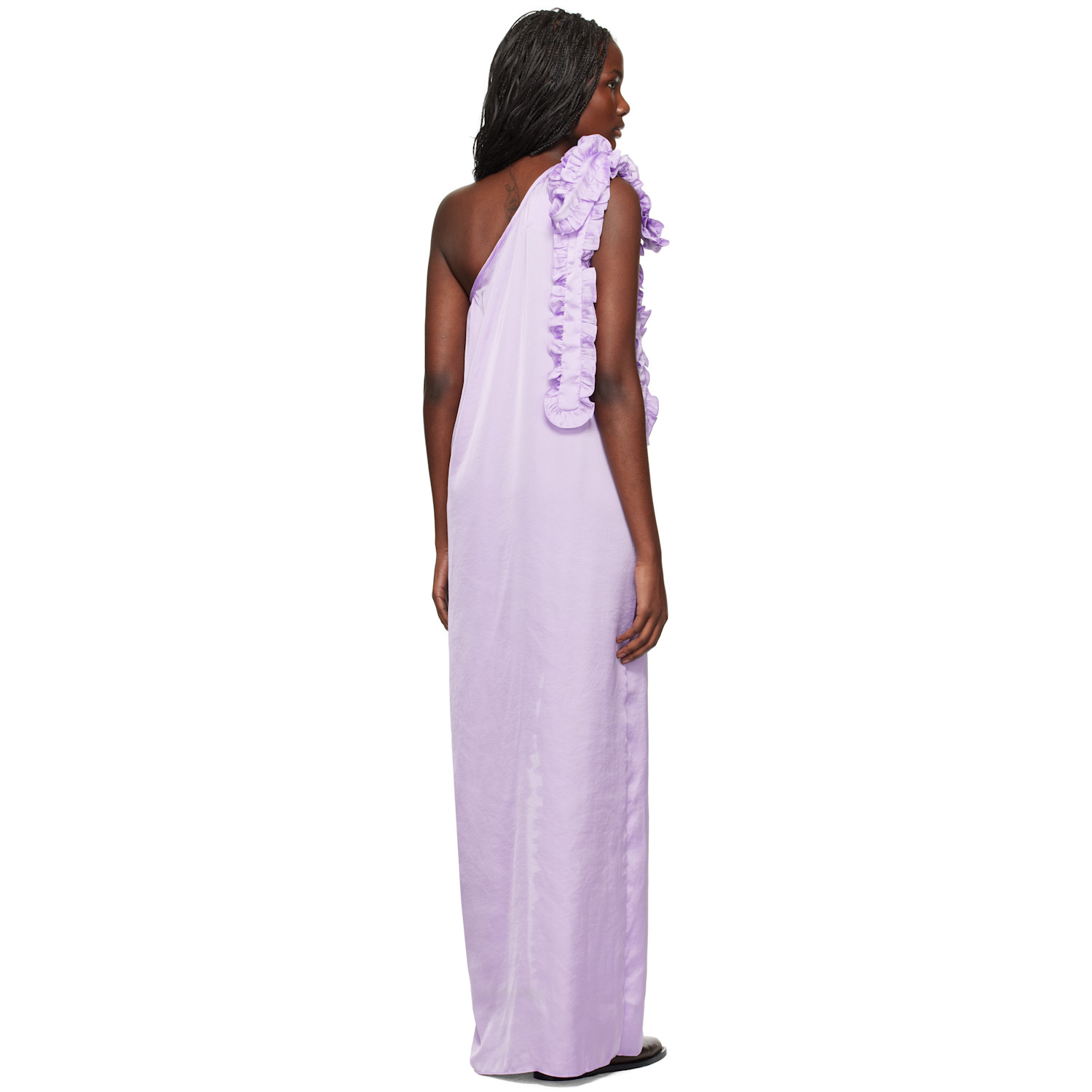  Kika Vargas Purple Aretha Maxi Dress 