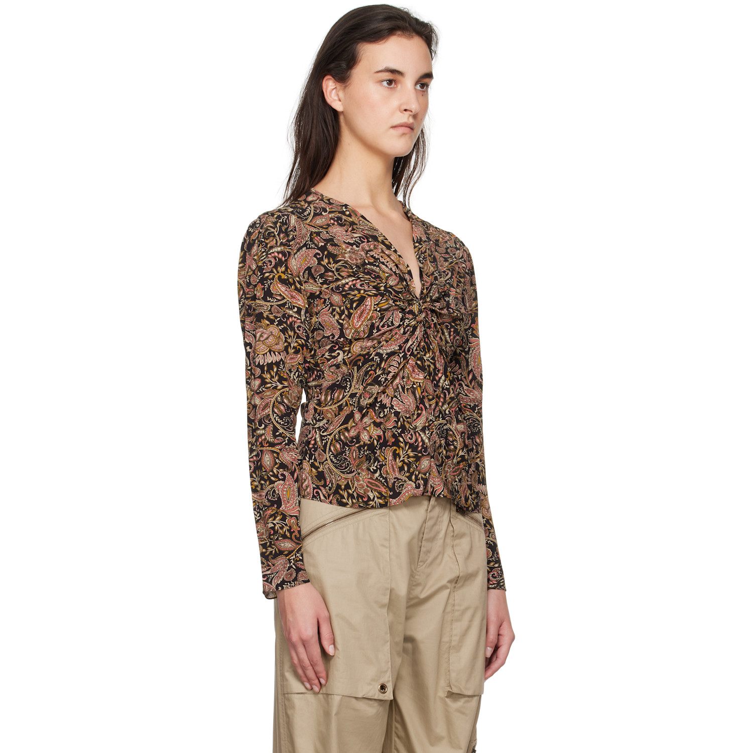  Isabel Marant Etoile Black Zekia Blouse 