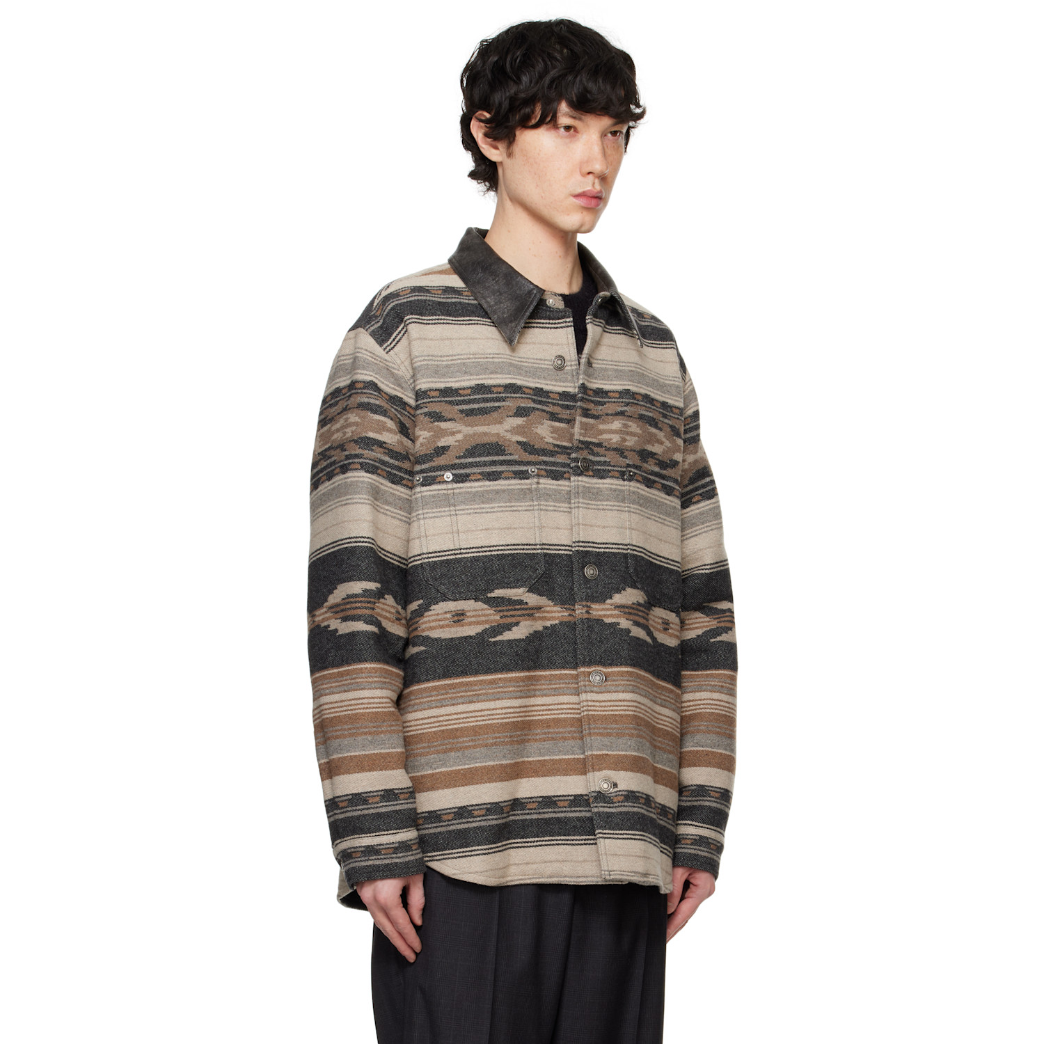  Isabel Marant Beige & Gray Dalton Jacket 