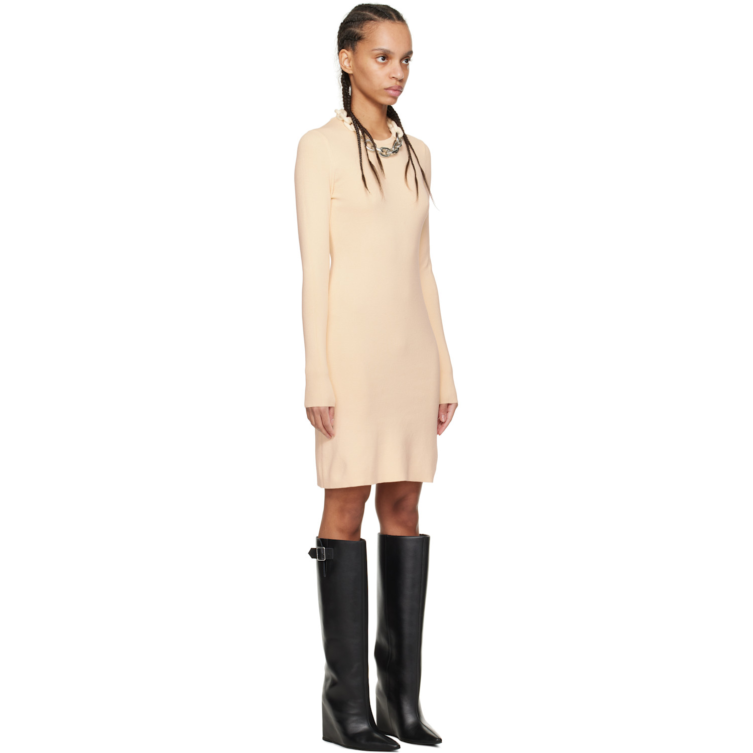  Rabanne Off-white Knitted Minidress 
