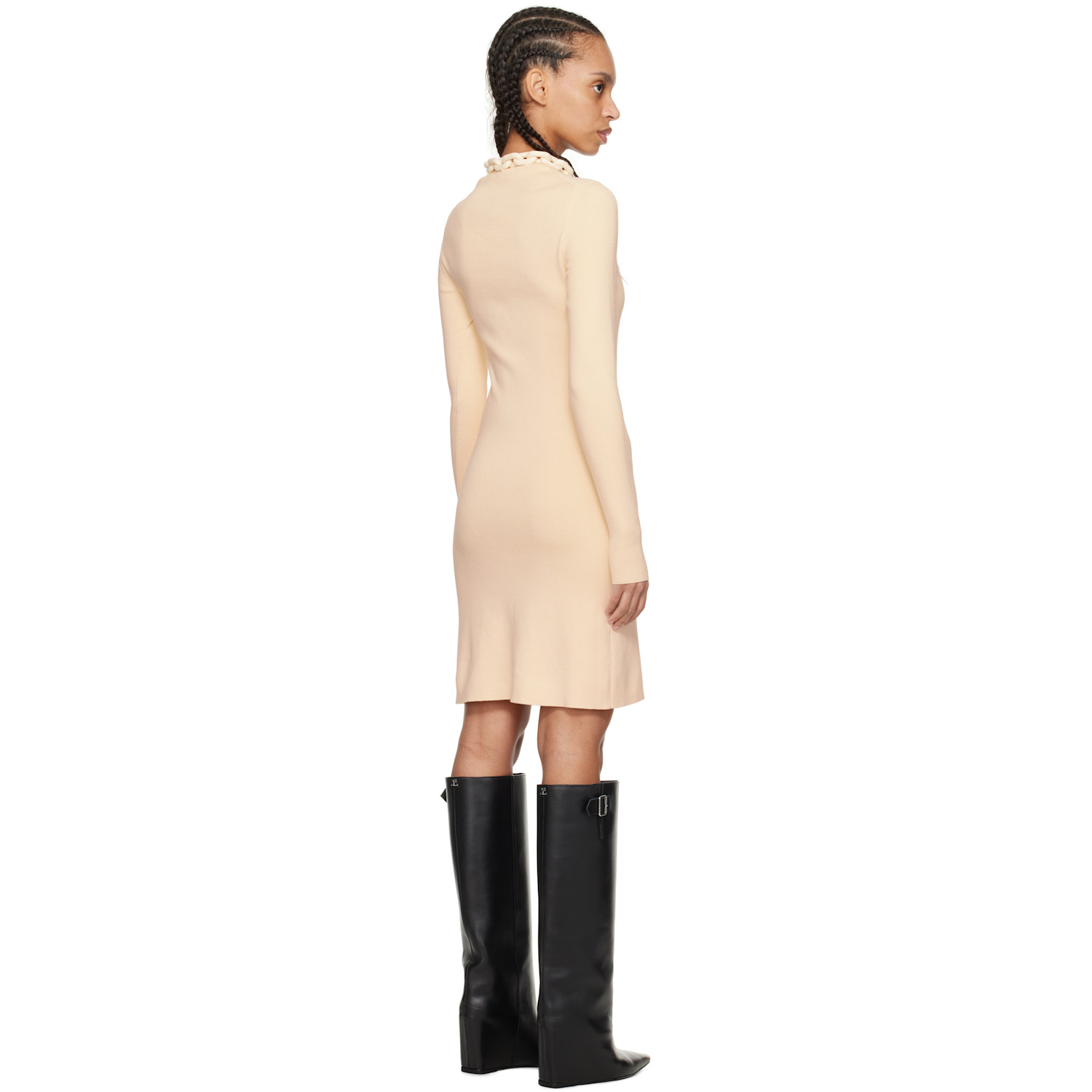  Rabanne Off-white Knitted Minidress 