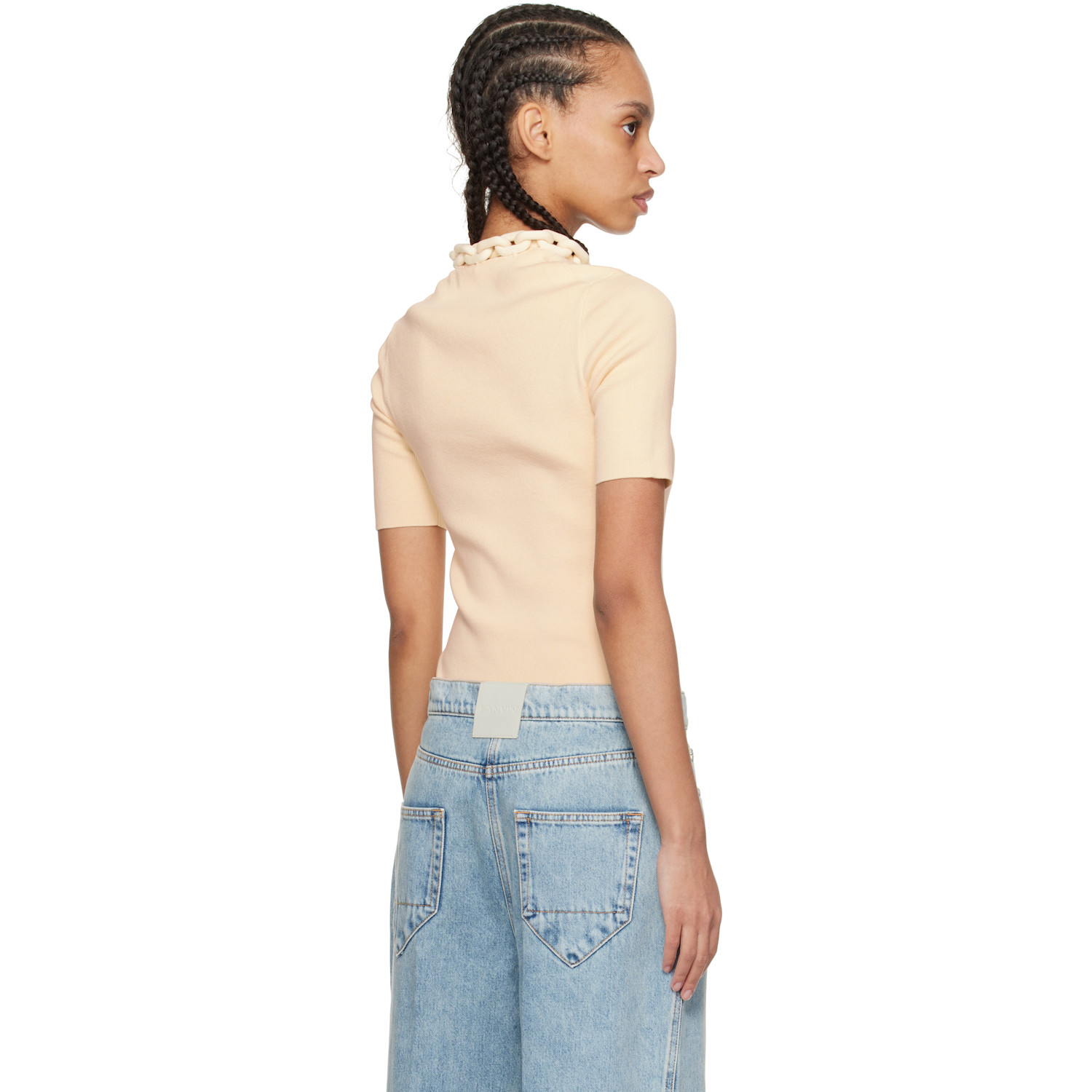  Rabanne Off-white Chain T-shirt 