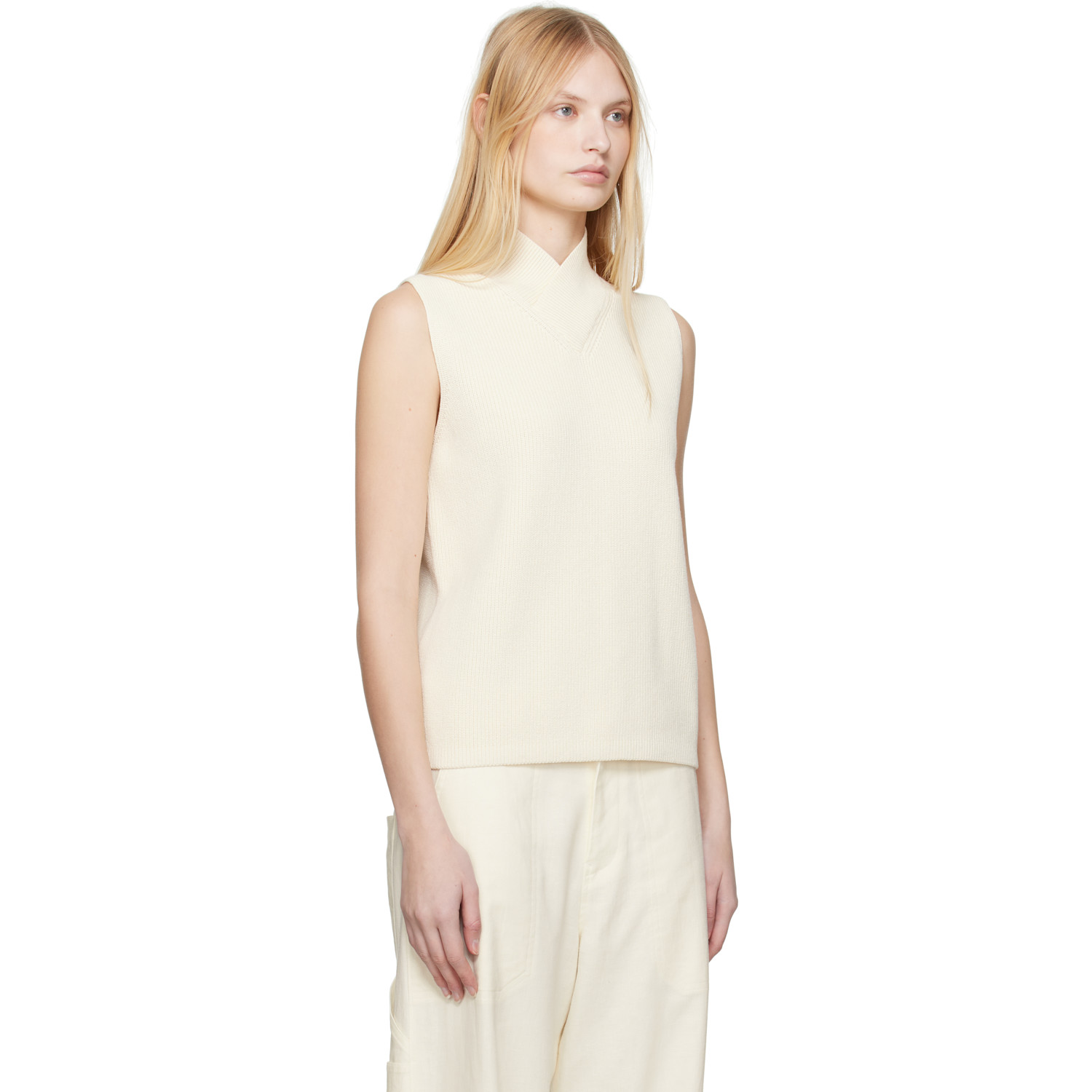  Studio Nicholson Off-white Ceres Vest 