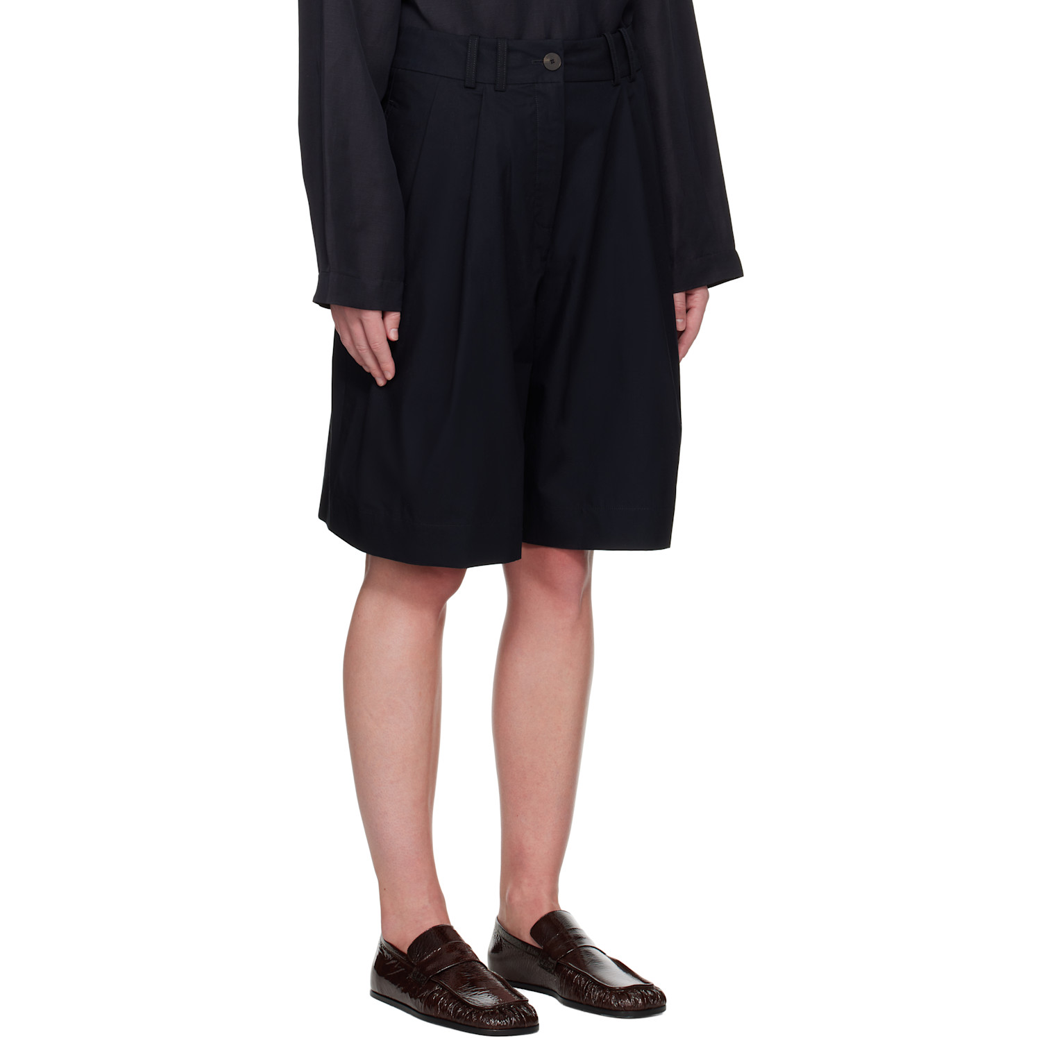  Studio Nicholson Navy Cito Shorts 