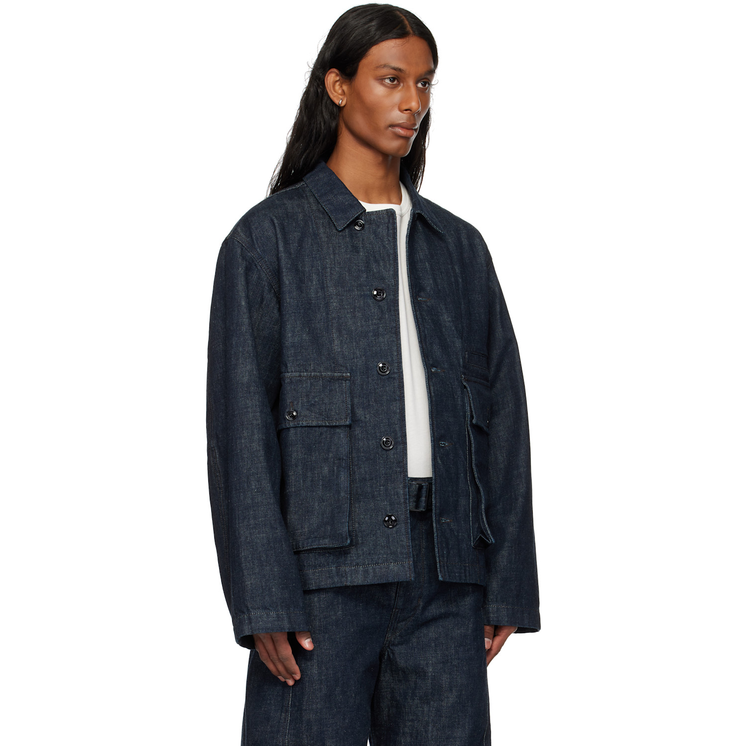  Lemaire Indigo Boxy Denim Jacket 