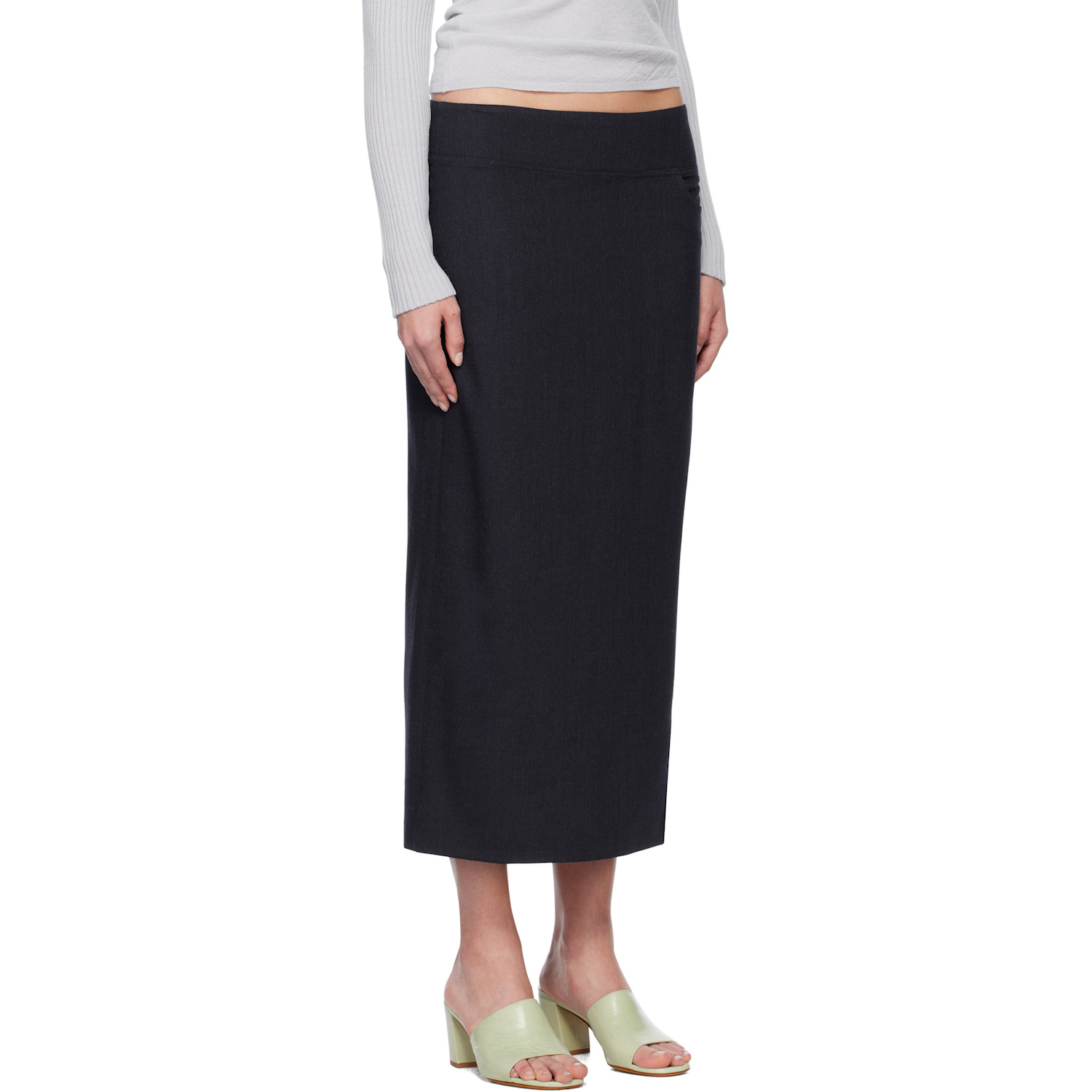  Paloma Wool Navy Olya Maxi Skirt 