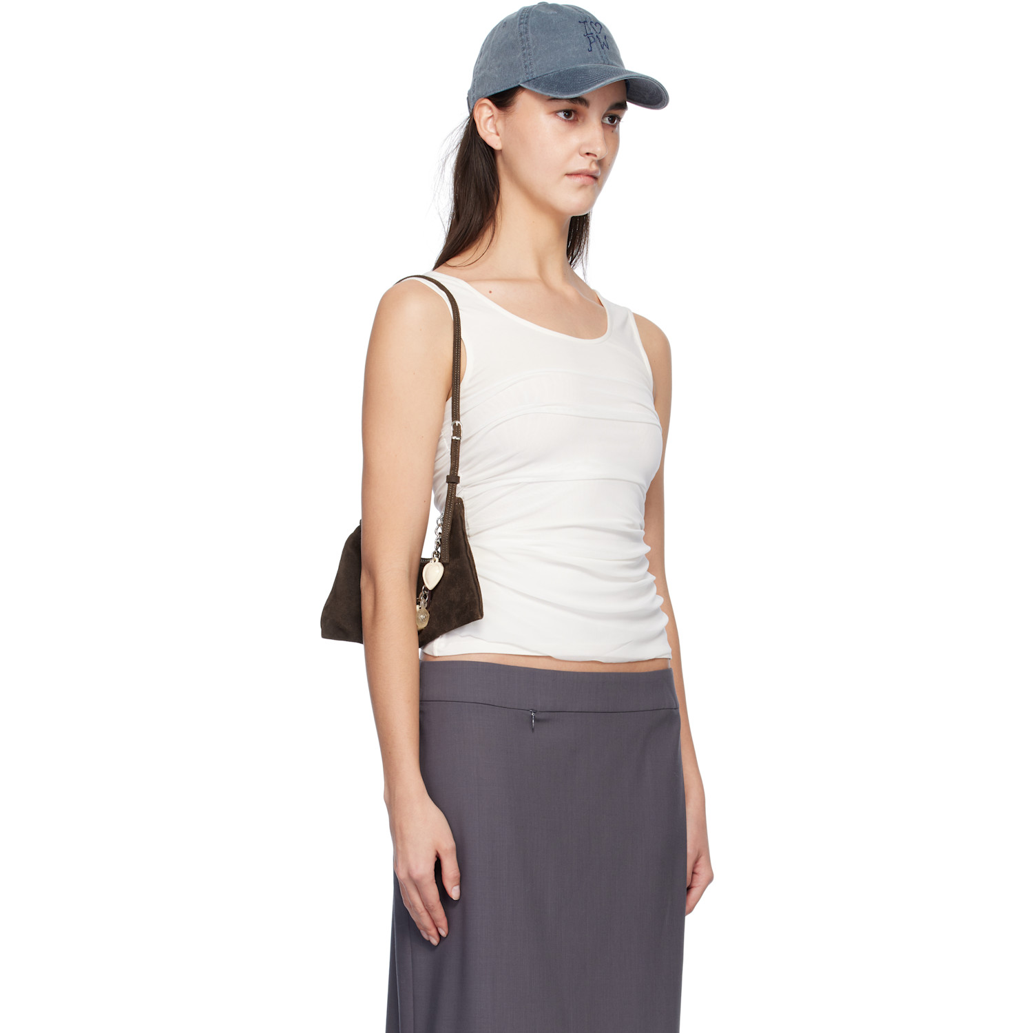  Paloma Wool White Vichyl Tank Top 
