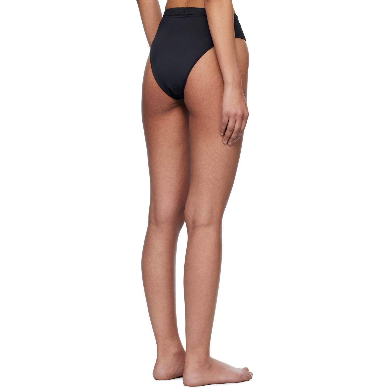  Versace Underwear Black Nylon Jersey Bikini Bottom 