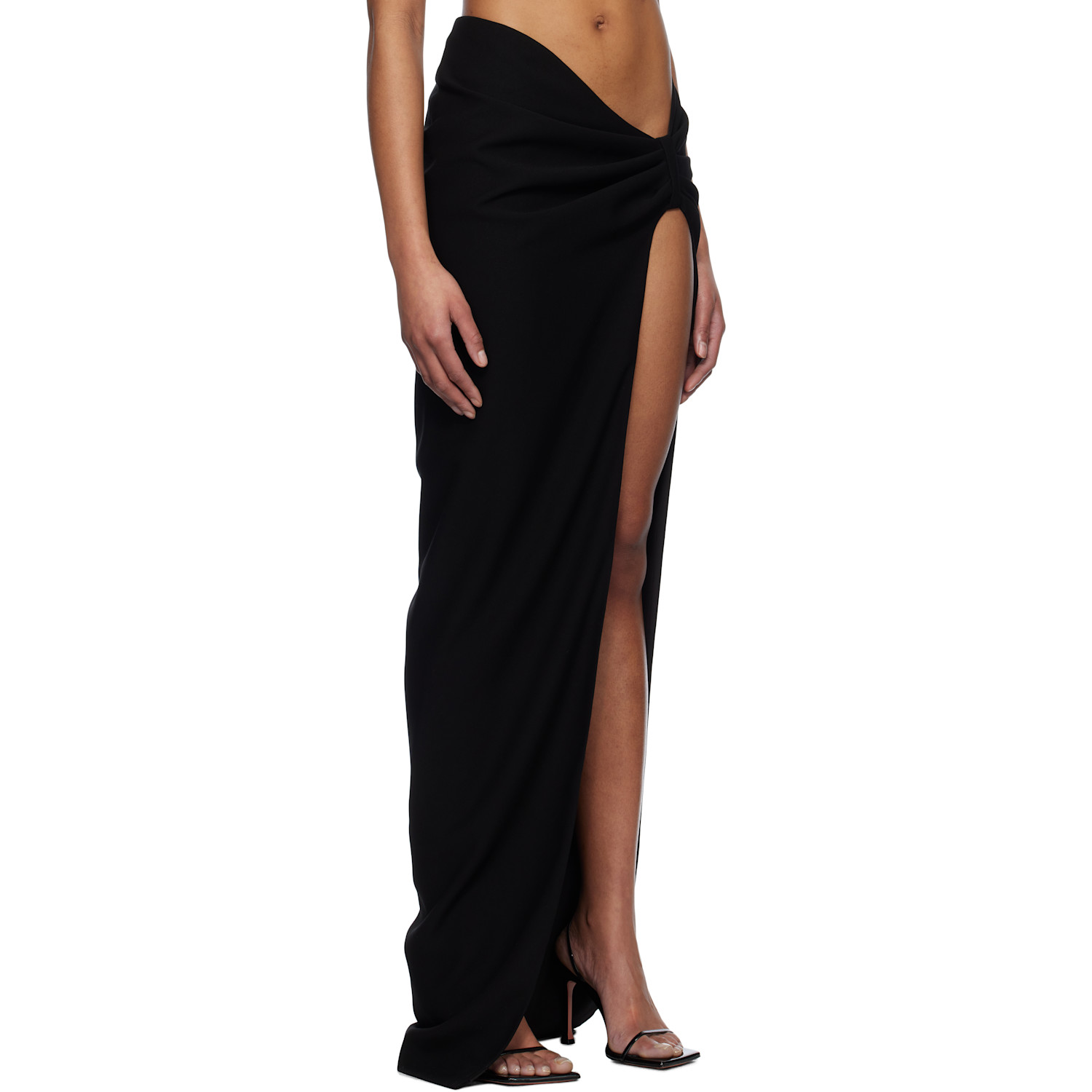  Mônot Black Torpedo Maxi Skirt 