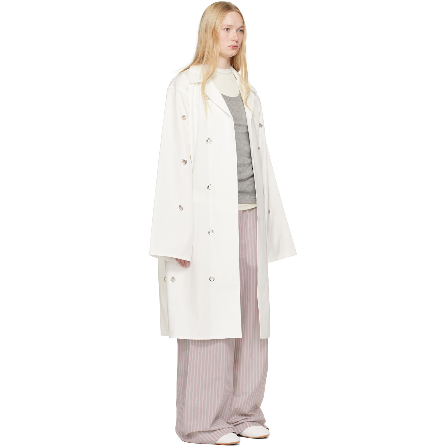  Sofie D'hoore Off-white Chesterfield Coat 