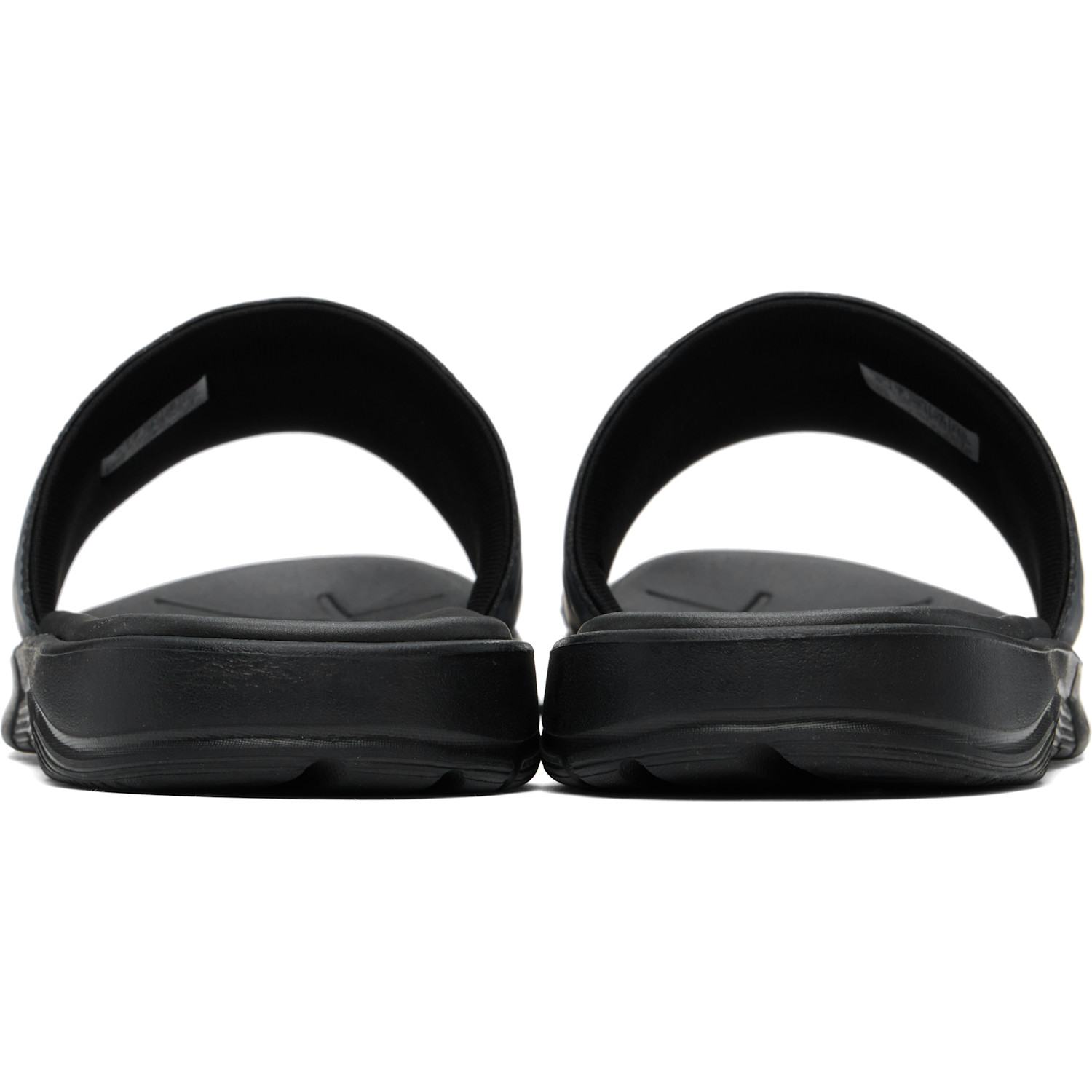  Vetements Black Reebok Edition Logo Pool Slides 