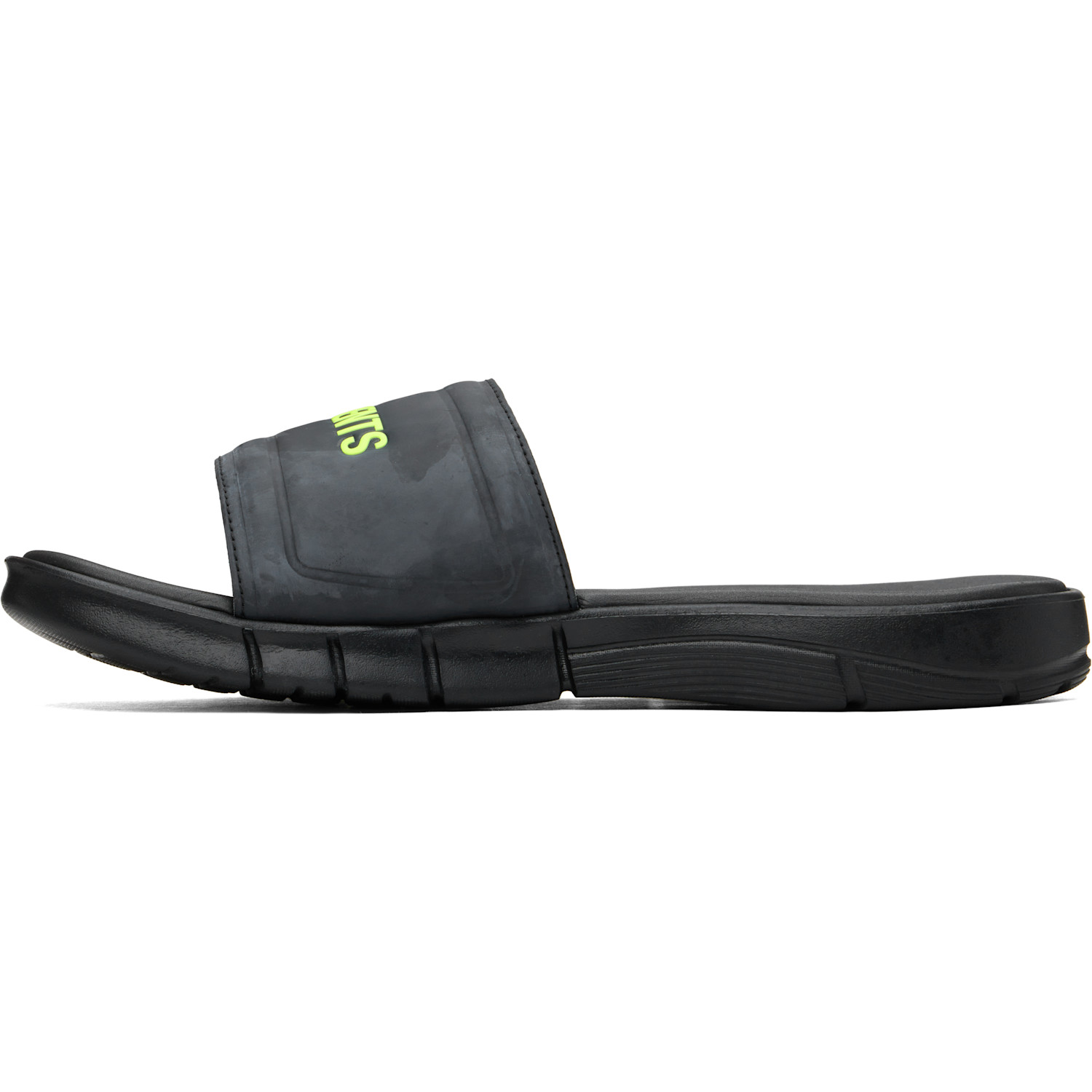  Vetements Black Reebok Edition Logo Pool Slides 