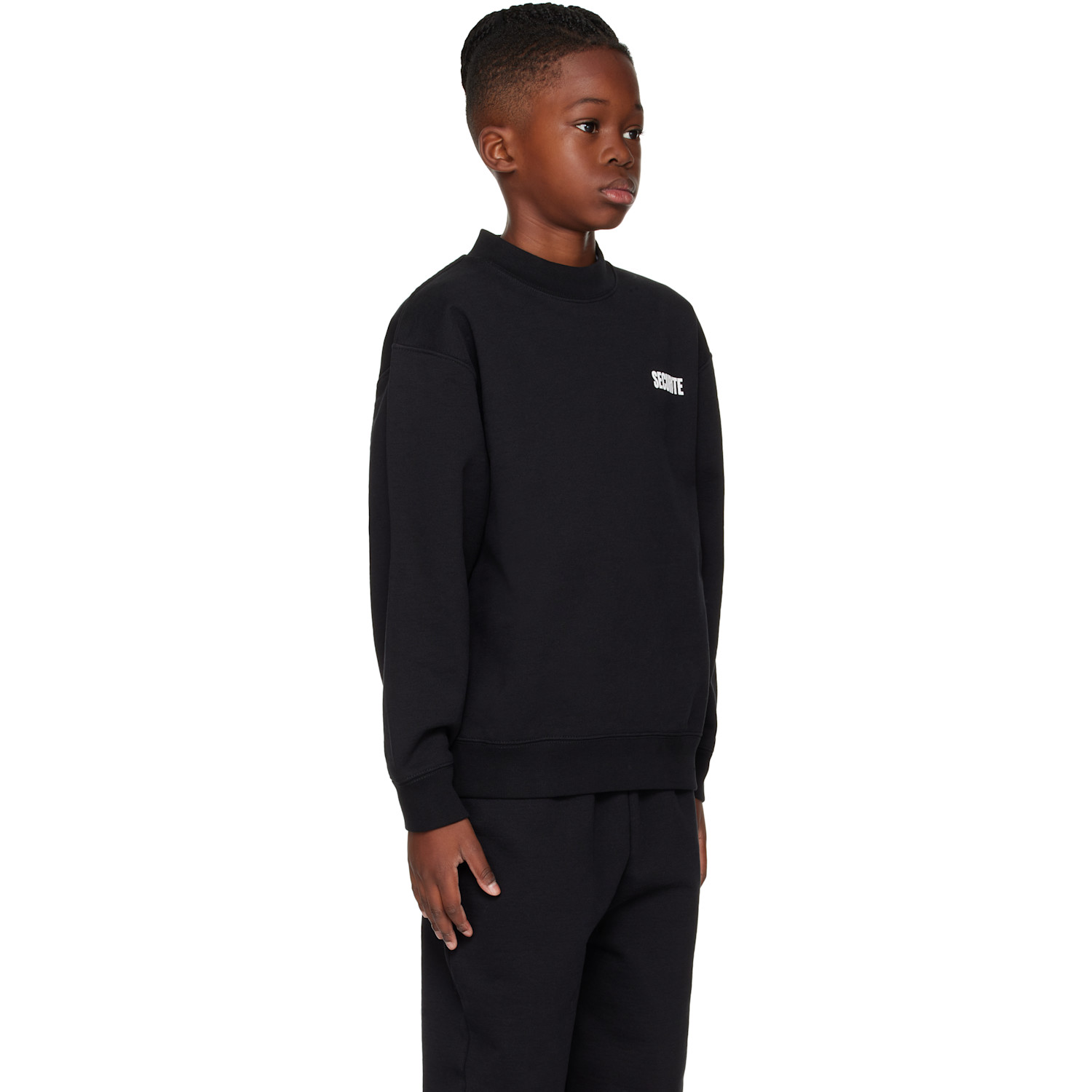 Vetements Kids Black 'securite' Sweatshirt 
