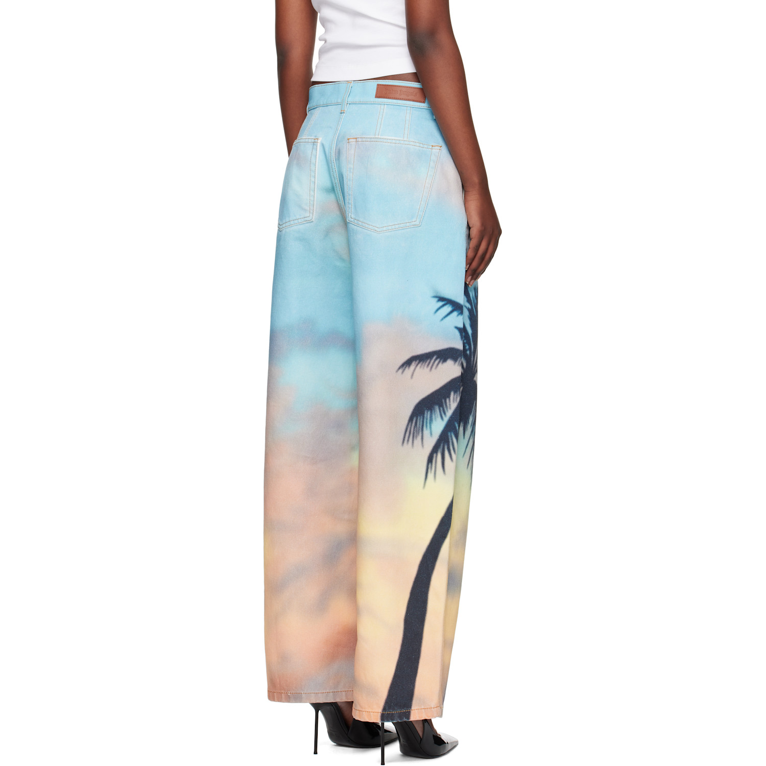  Palm Angels Multicolor Sunrise Palm Baggy Jeans 