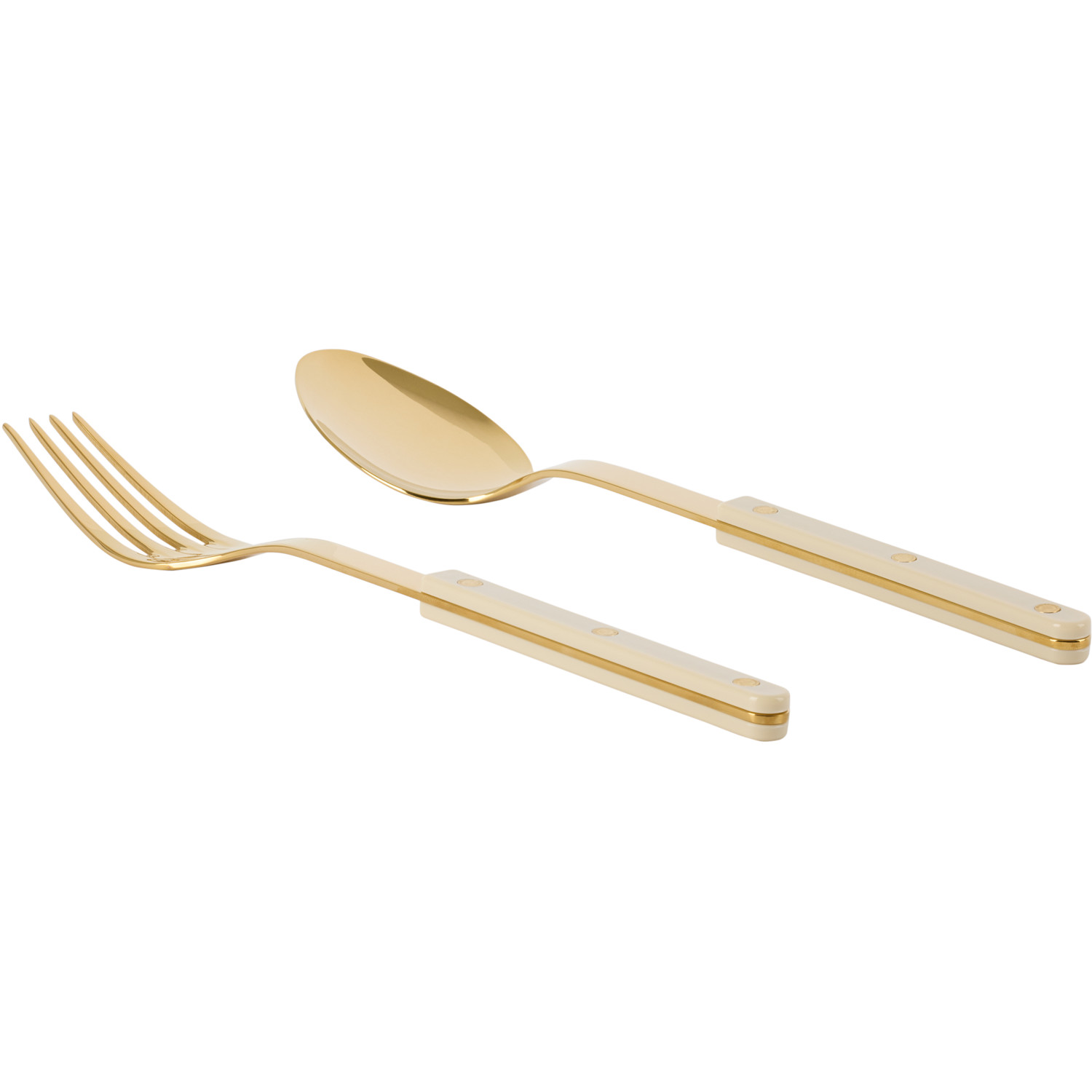  Sabre Gold & Beige Bistrot Solid Serving Set 