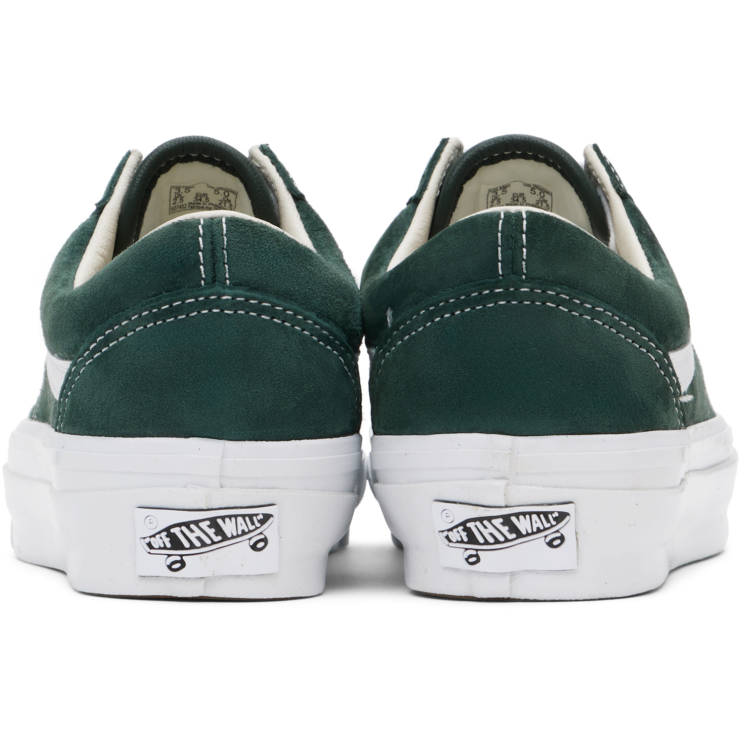  Vans Green Premium Old Skool Sneakers 