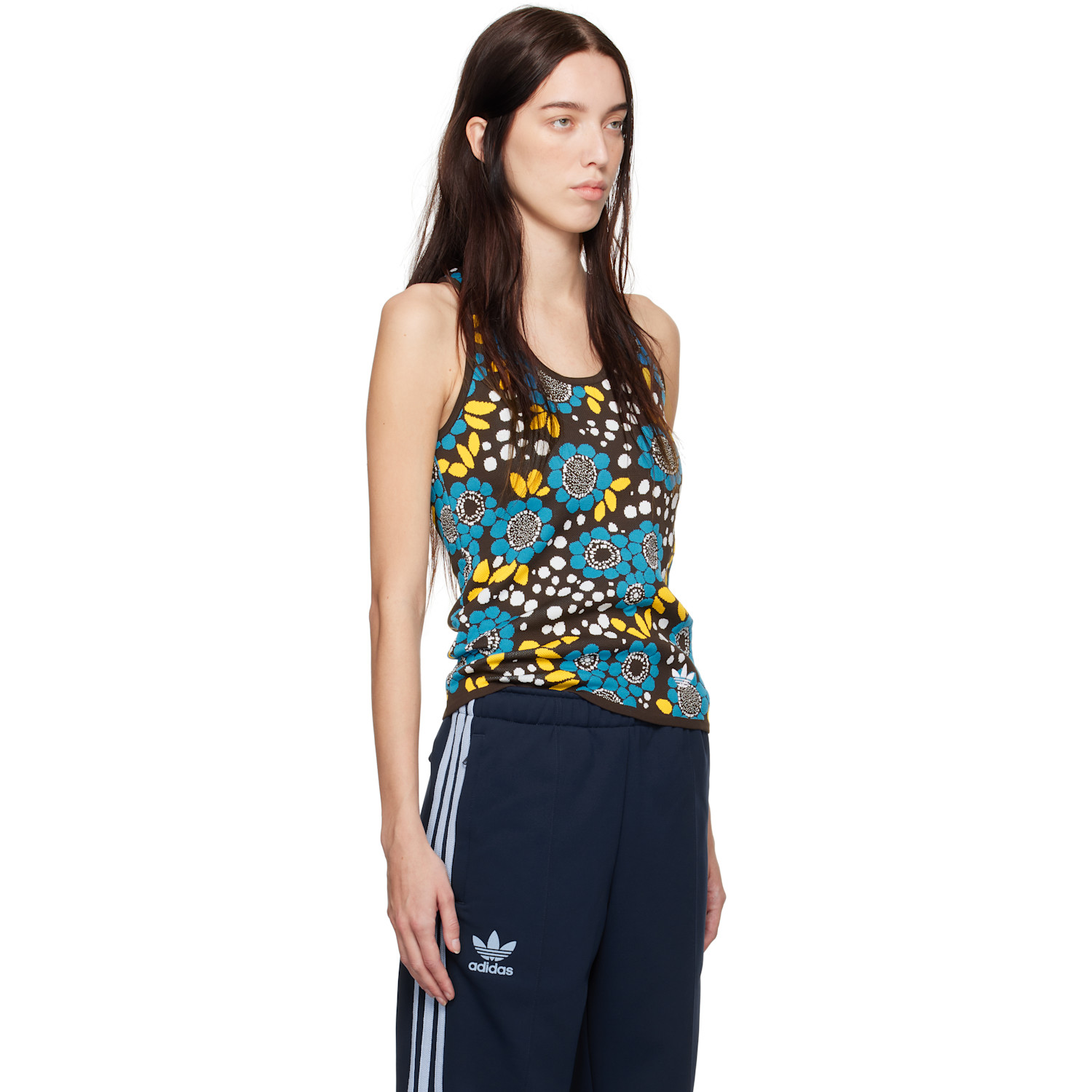 Wales Bonner Multicolor Adidas Originals Edition Floral Knit Tank Top 
