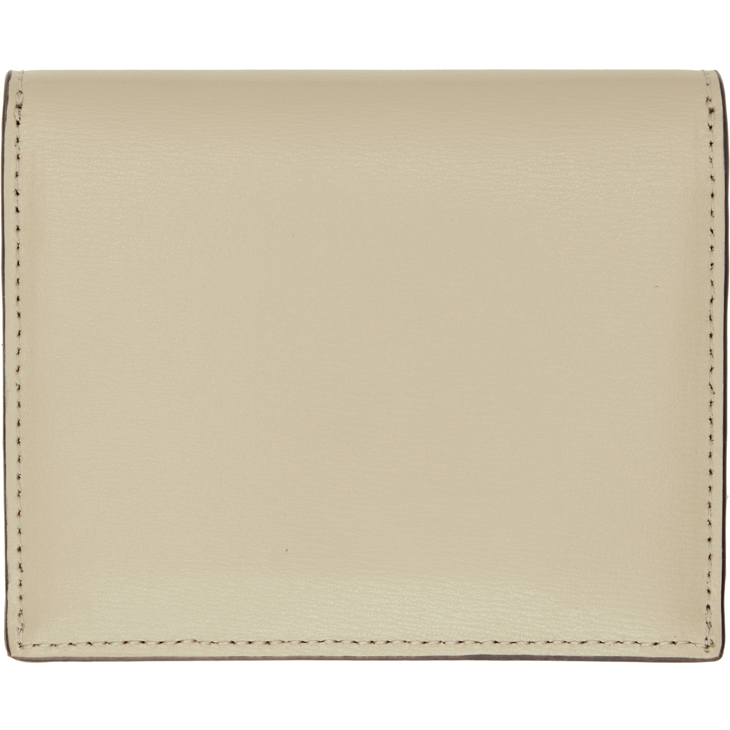  Toteme Beige T-lock Leather Card Holder 