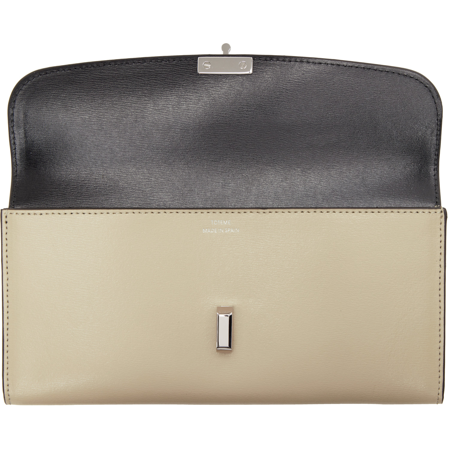  Toteme Beige T-lock Leather Wallet 