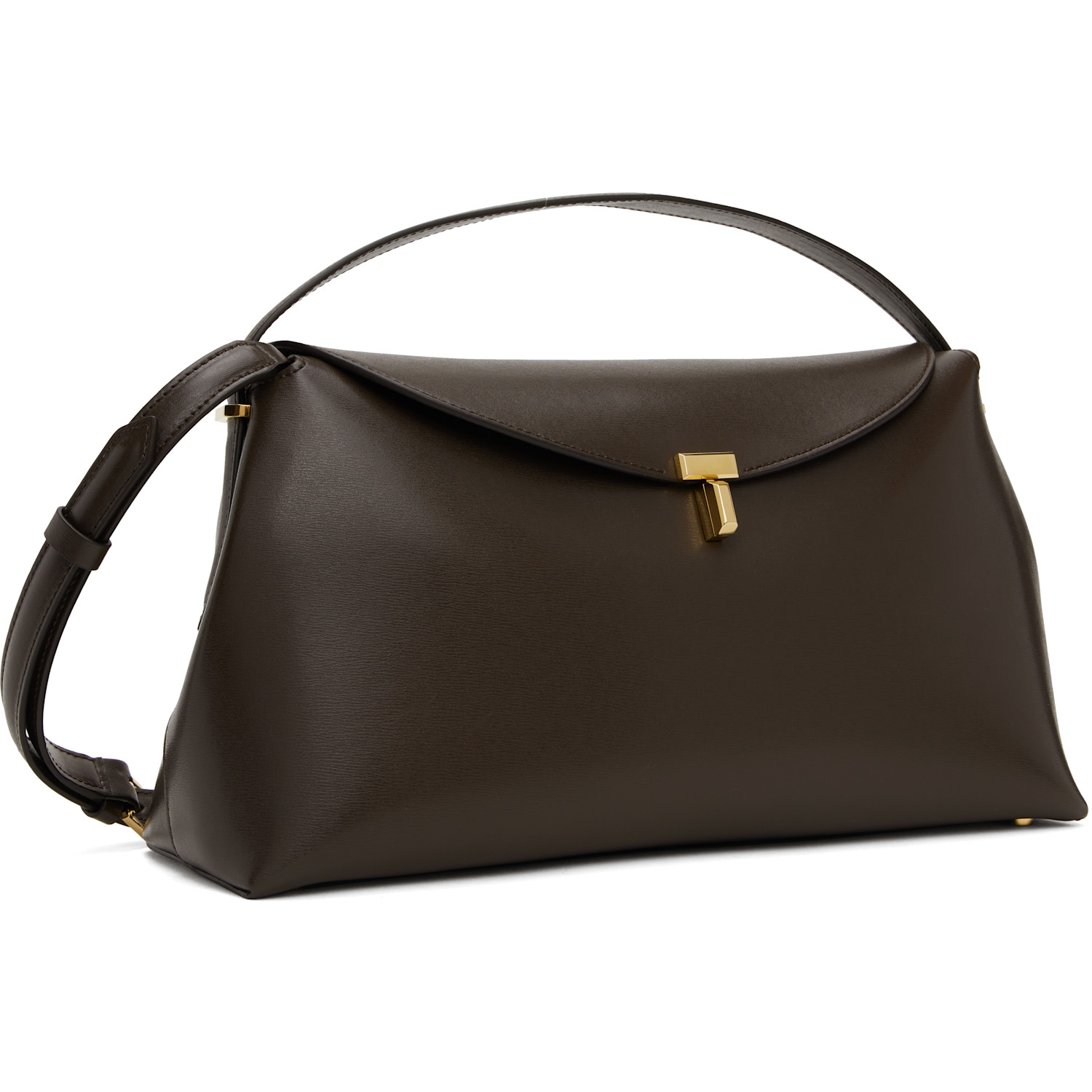  Toteme Brown T-lock Top Handle Bag 