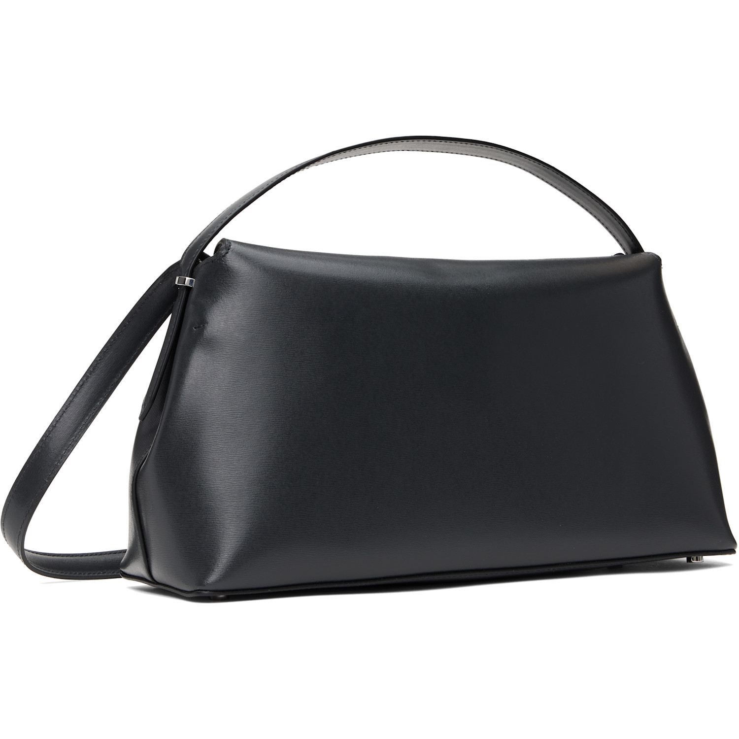  Toteme Gray T-lock Leather Top Handle Bag 