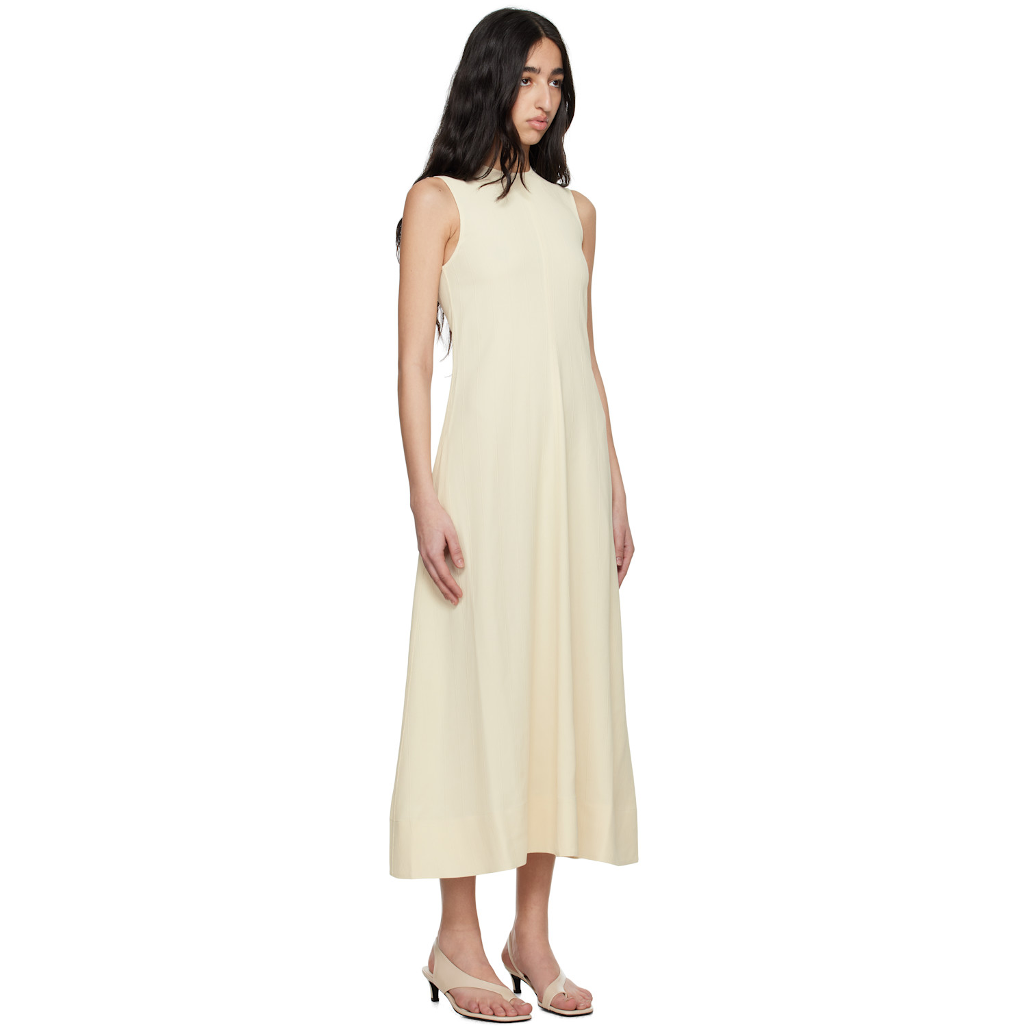  Toteme Off-white Woven Stripe Maxi Dress 