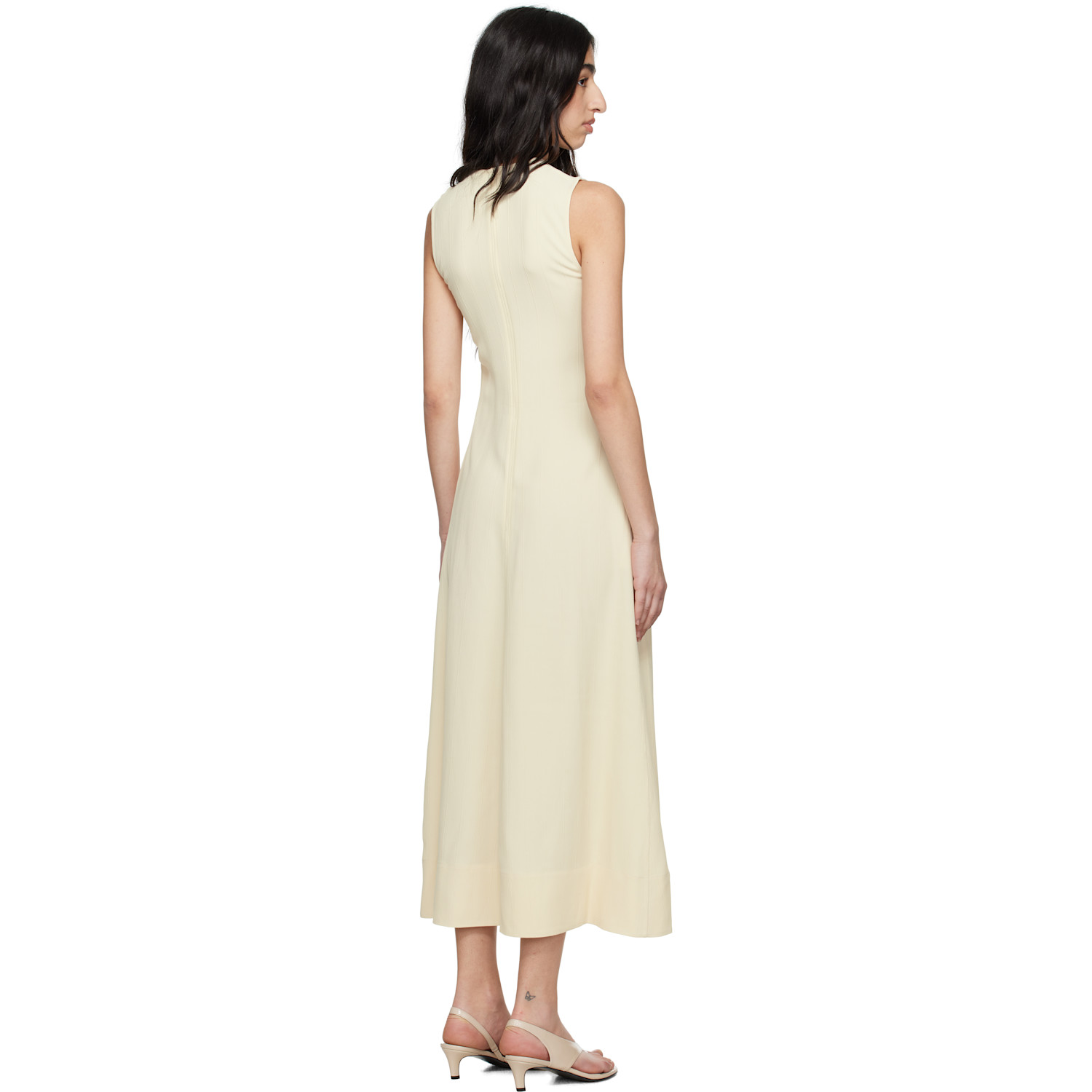  Toteme Off-white Woven Stripe Maxi Dress 