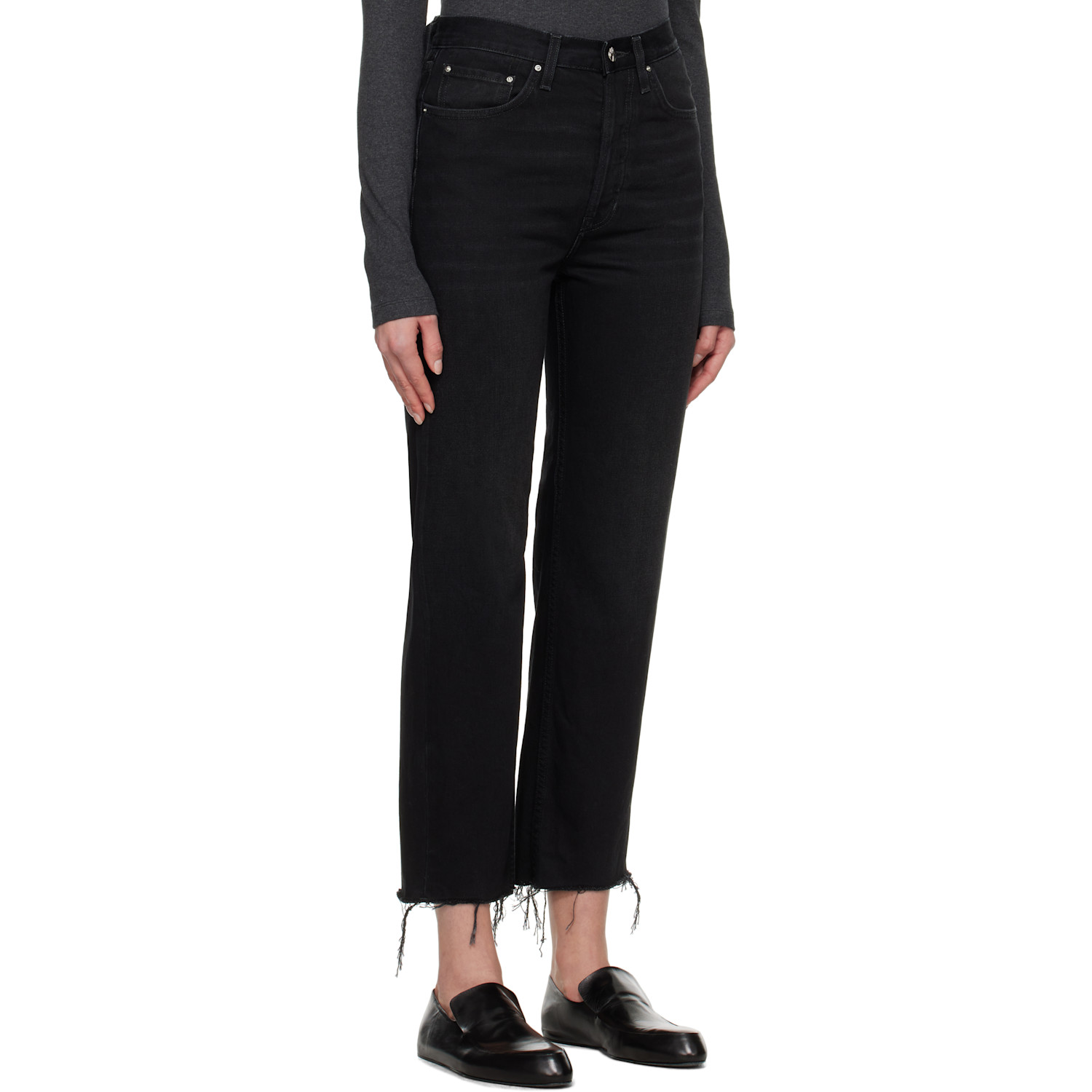  Toteme Black Classic Cut Jeans 
