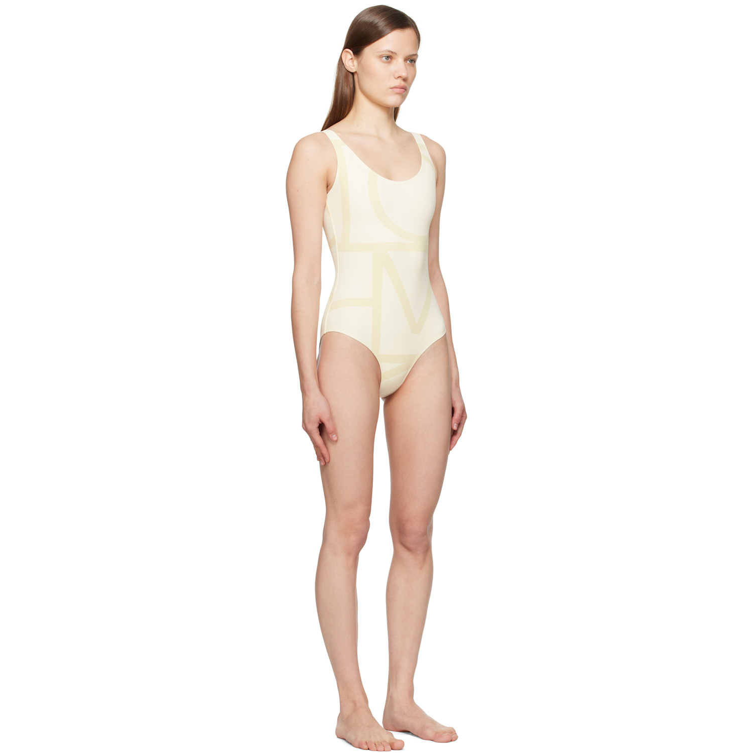  Toteme Off-white Monogram Swimsuit 