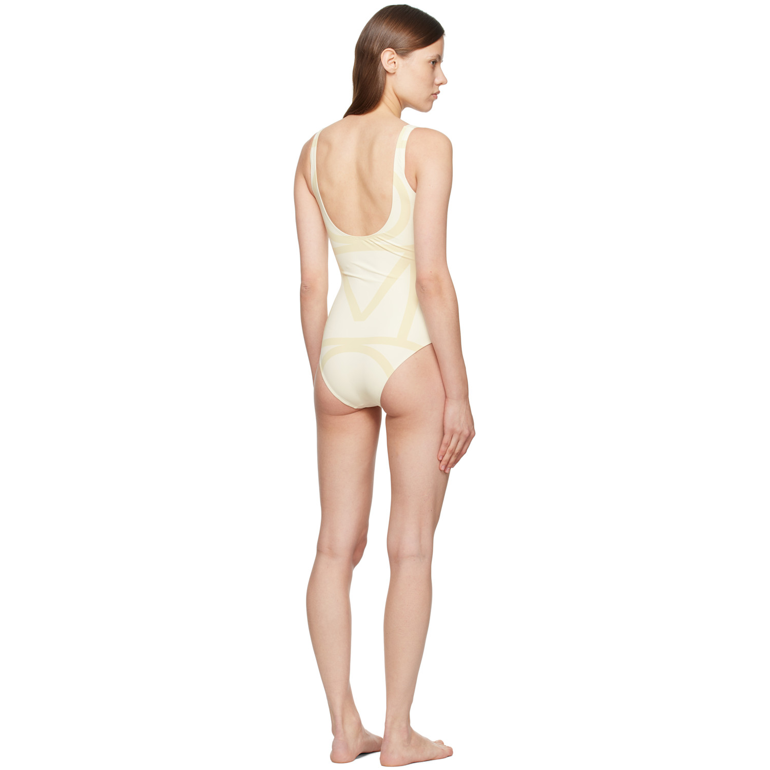  Toteme Off-white Monogram Swimsuit 