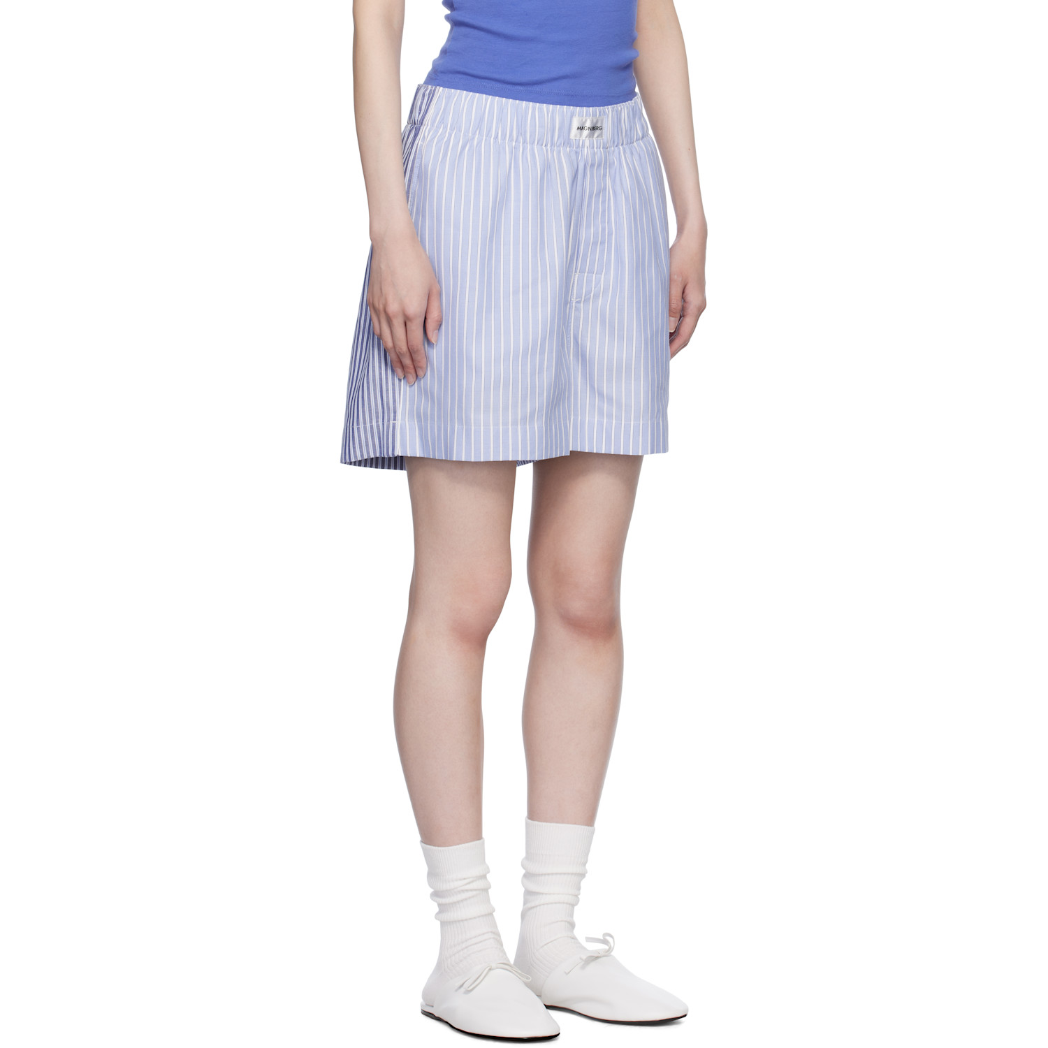  Magniberg Blue Wall Street Pyjama Shorts 