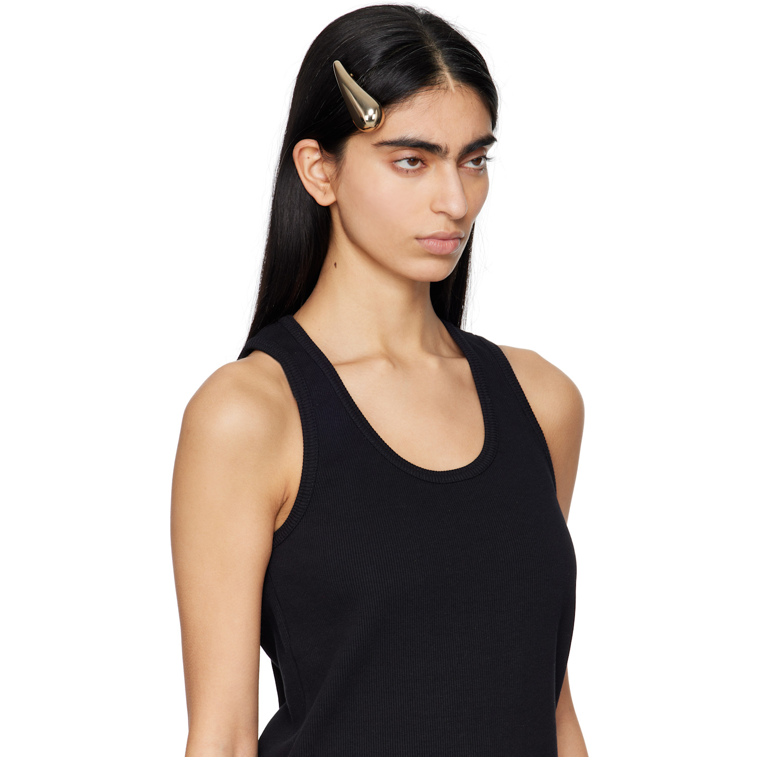  Bottega Veneta Gold Drop Barrette 