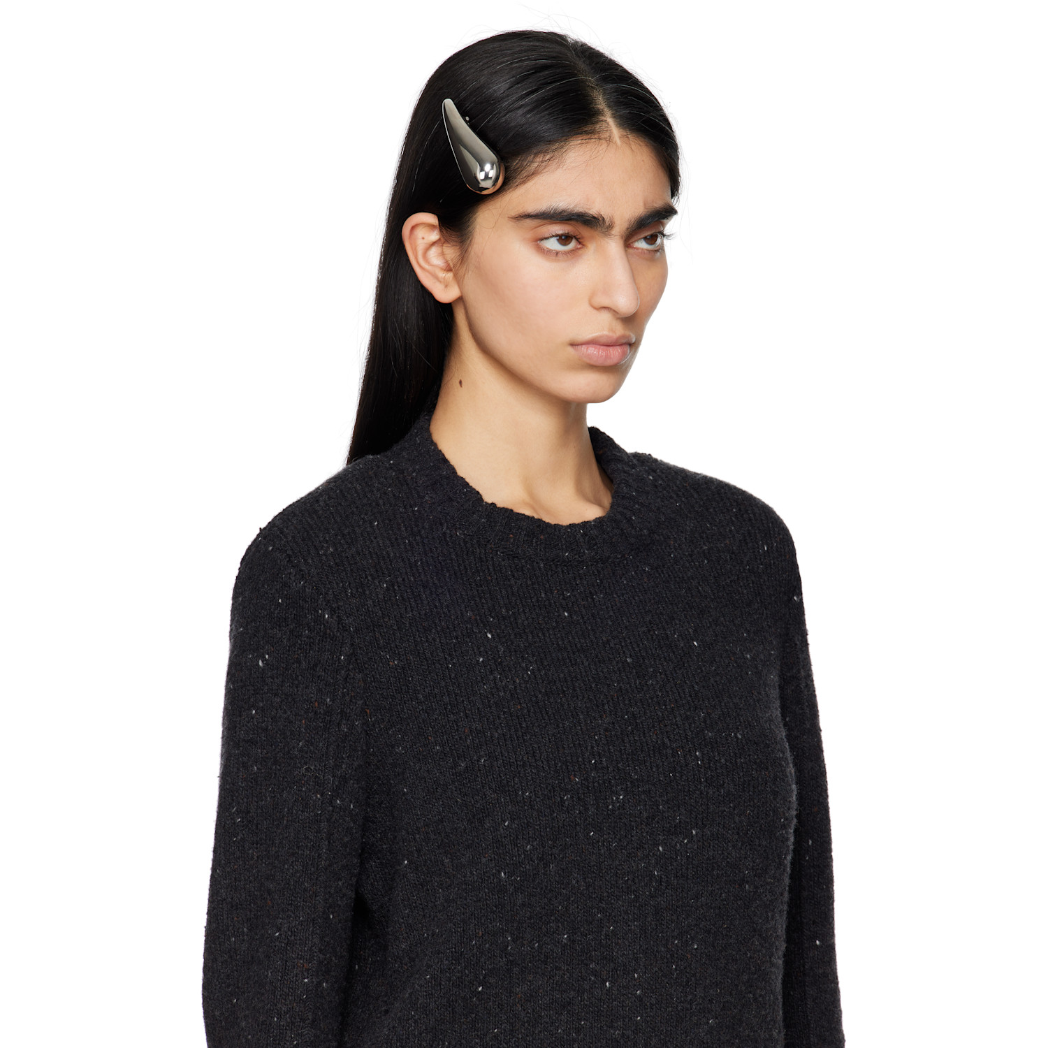  Bottega Veneta Silver Drop Hair Clip 