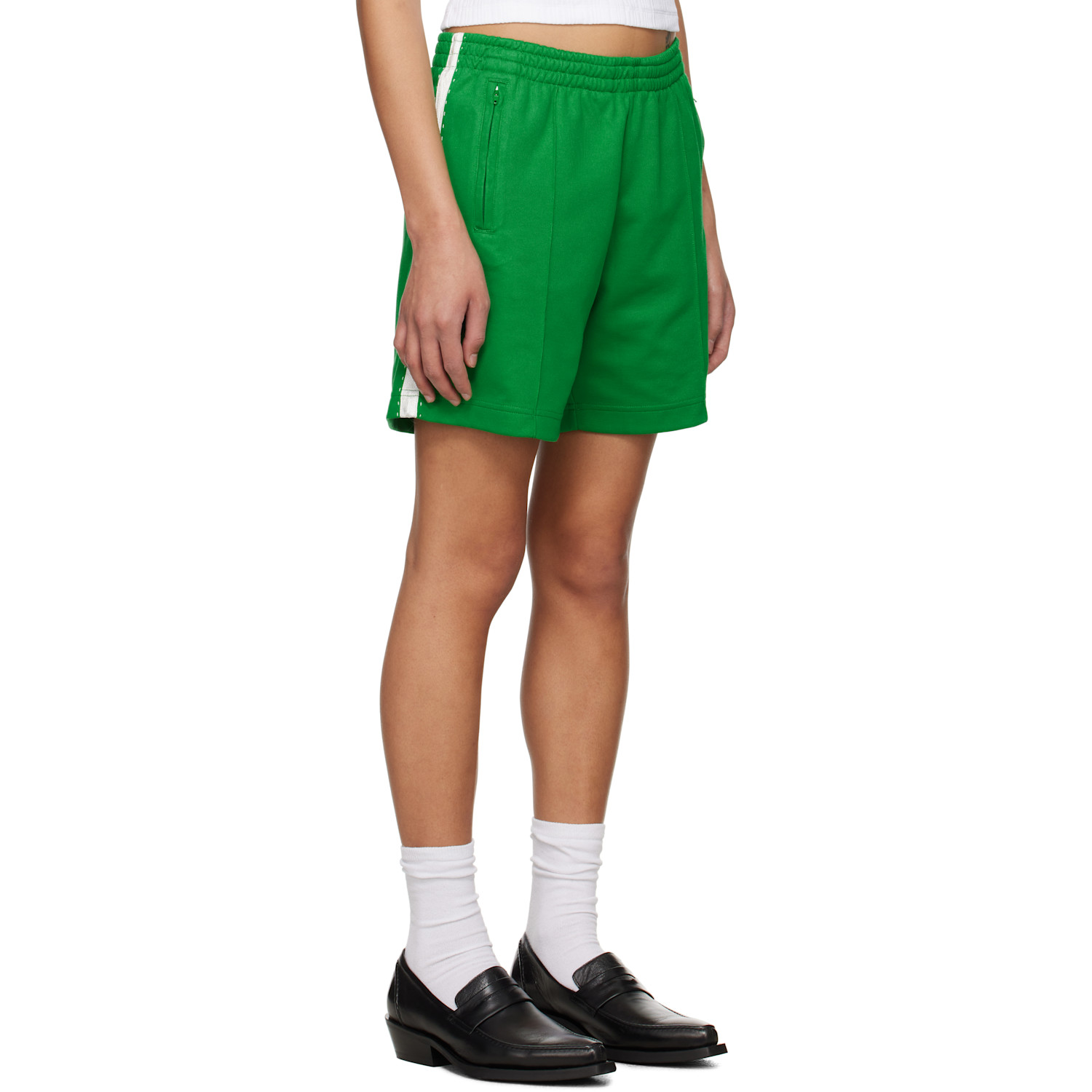  Re/done Green Sunland Track Shorts 