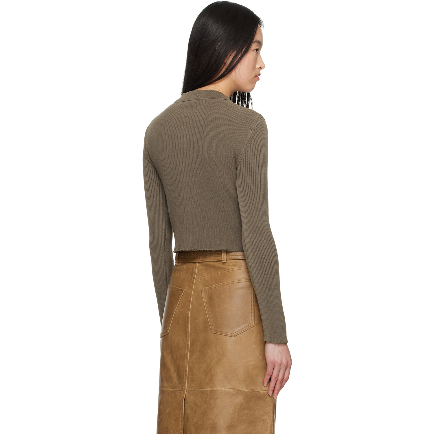  Our Legacy Brown Mazzy Polo Cardigan 