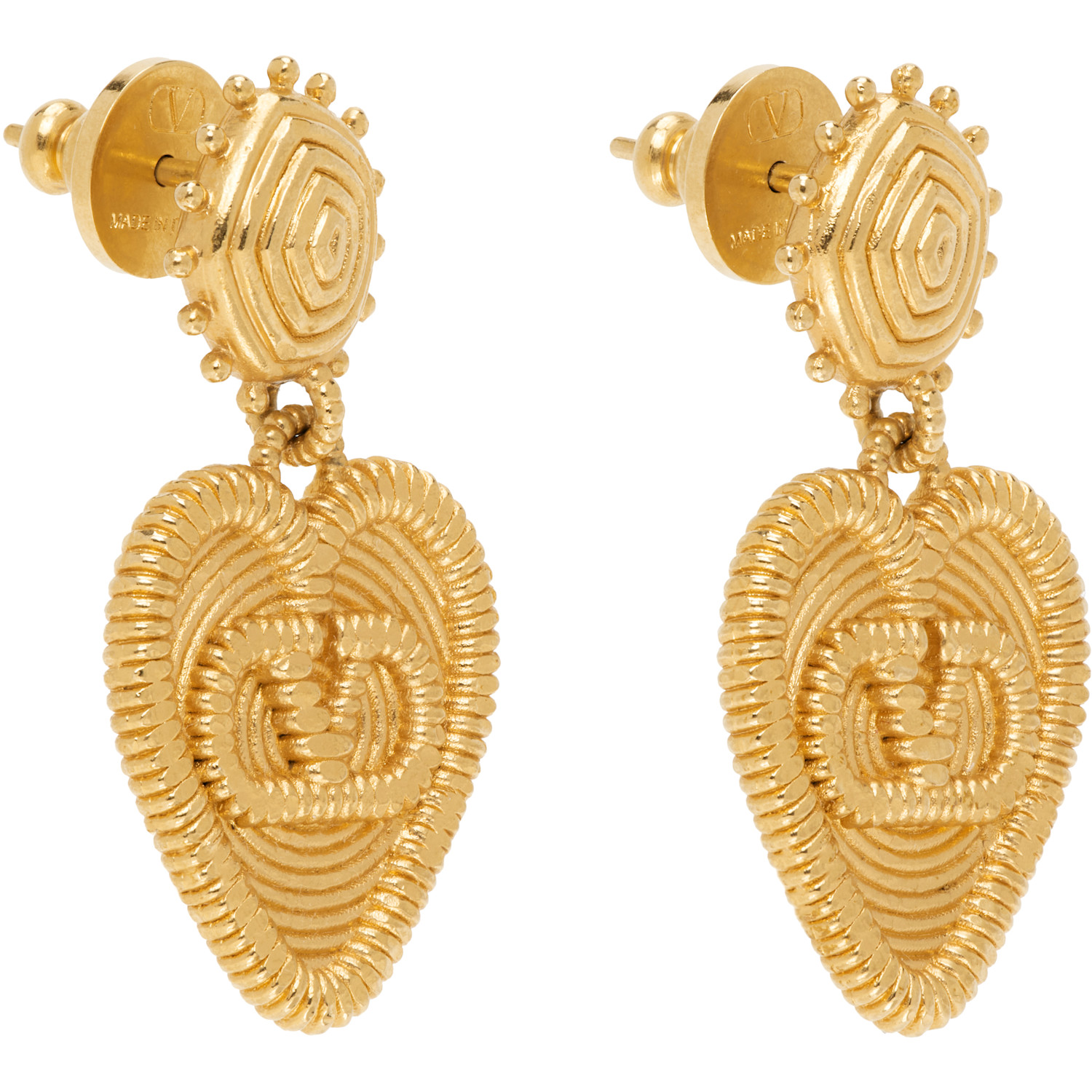  Valentino Garavani Fil Perdu Metal Earrings 