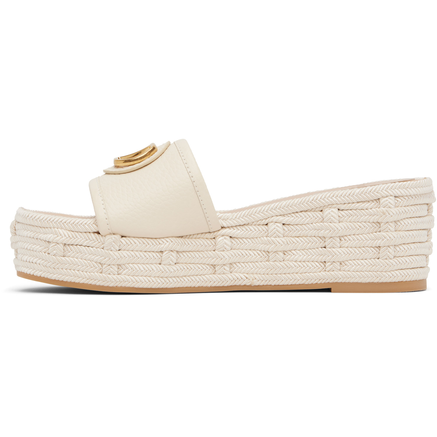  Valentino Garavani Off-white Vlogo Signature Slide Espadrillas Sandals 