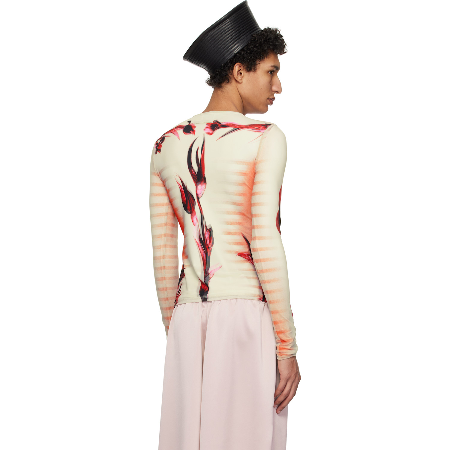 Jean Paul Gaultier Multicolor Flower Body Morphing T-shirt 