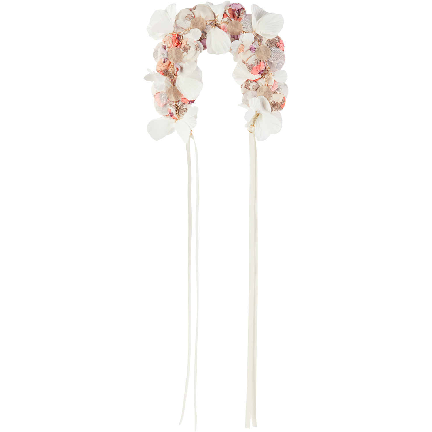  Bonpoint Kids White & Pink Elilou Headband 