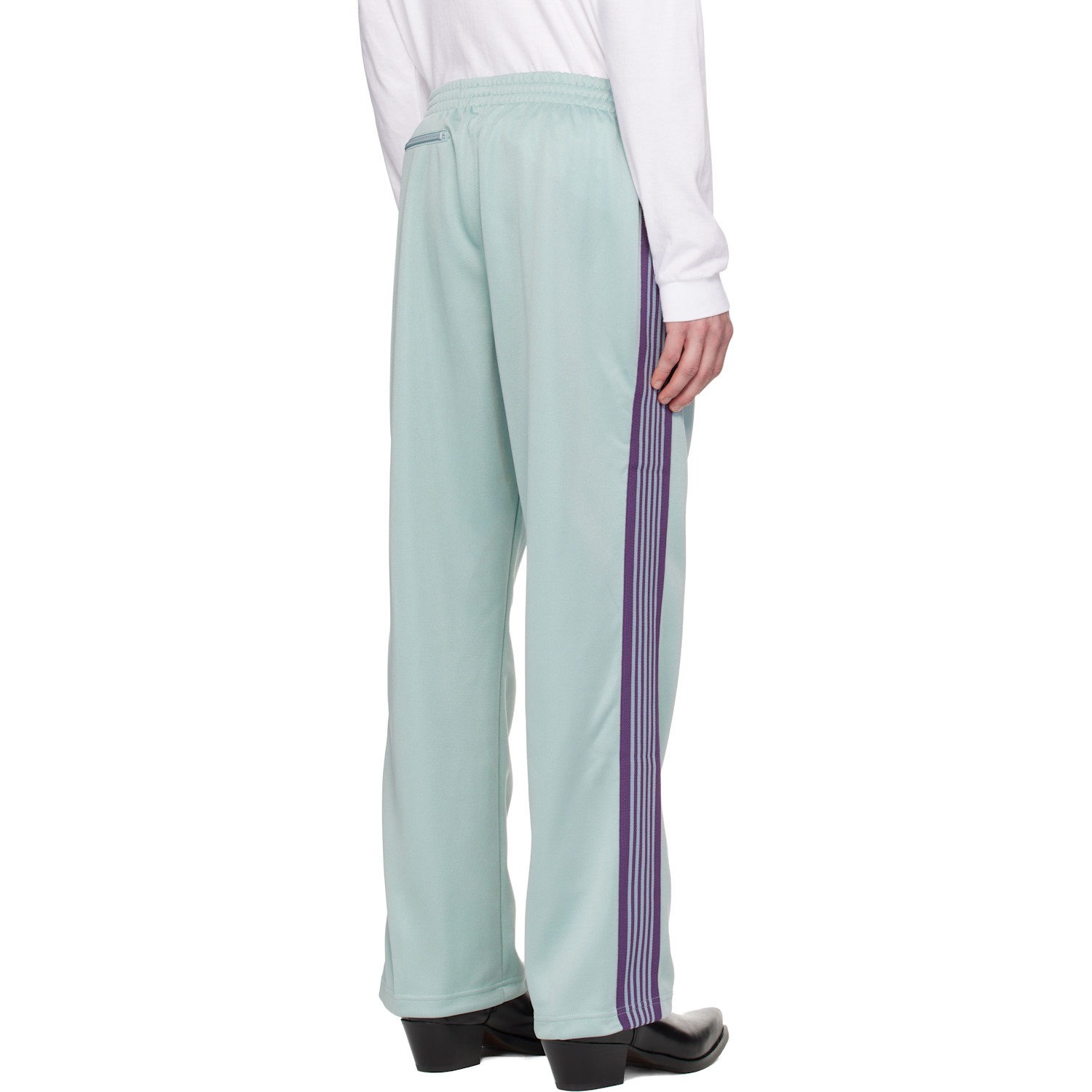  Needles Green Poly Smooth Track Pants 