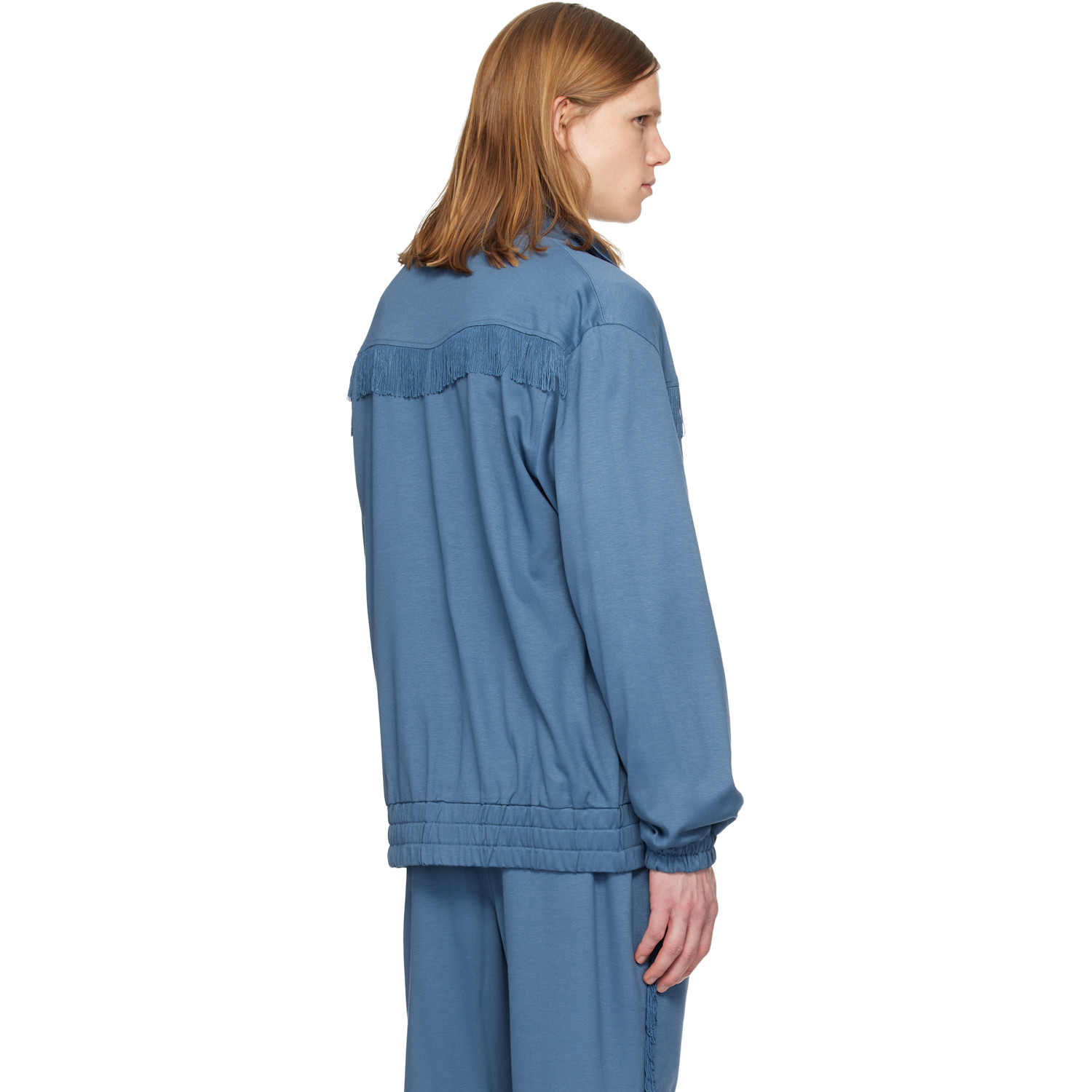  Needles Navy Fringe Track Jacket 