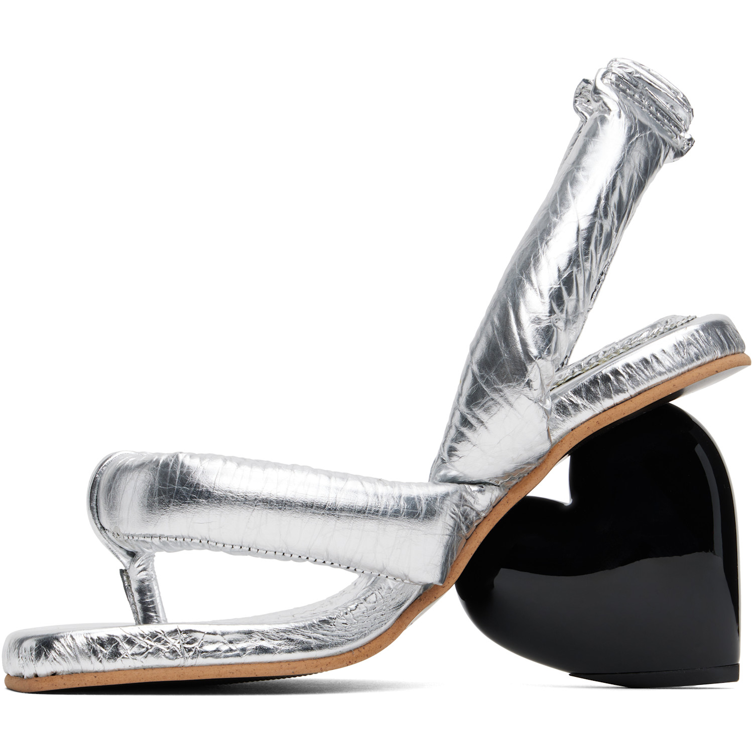  Yume Yume Silver Love Heeled Sandals 
