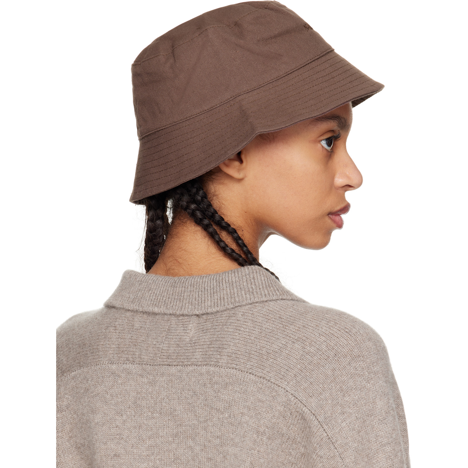  Nanushka Brown Caran Bucket Hat 